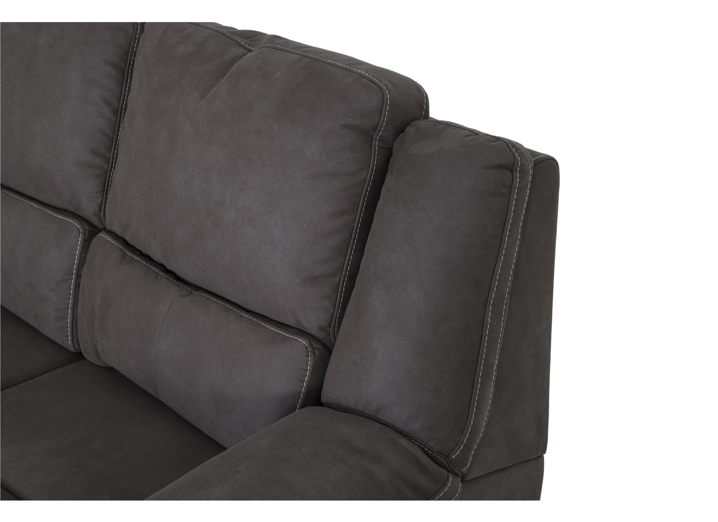 Zetel Elle 3+2+1-zit - stof - bruin met relax