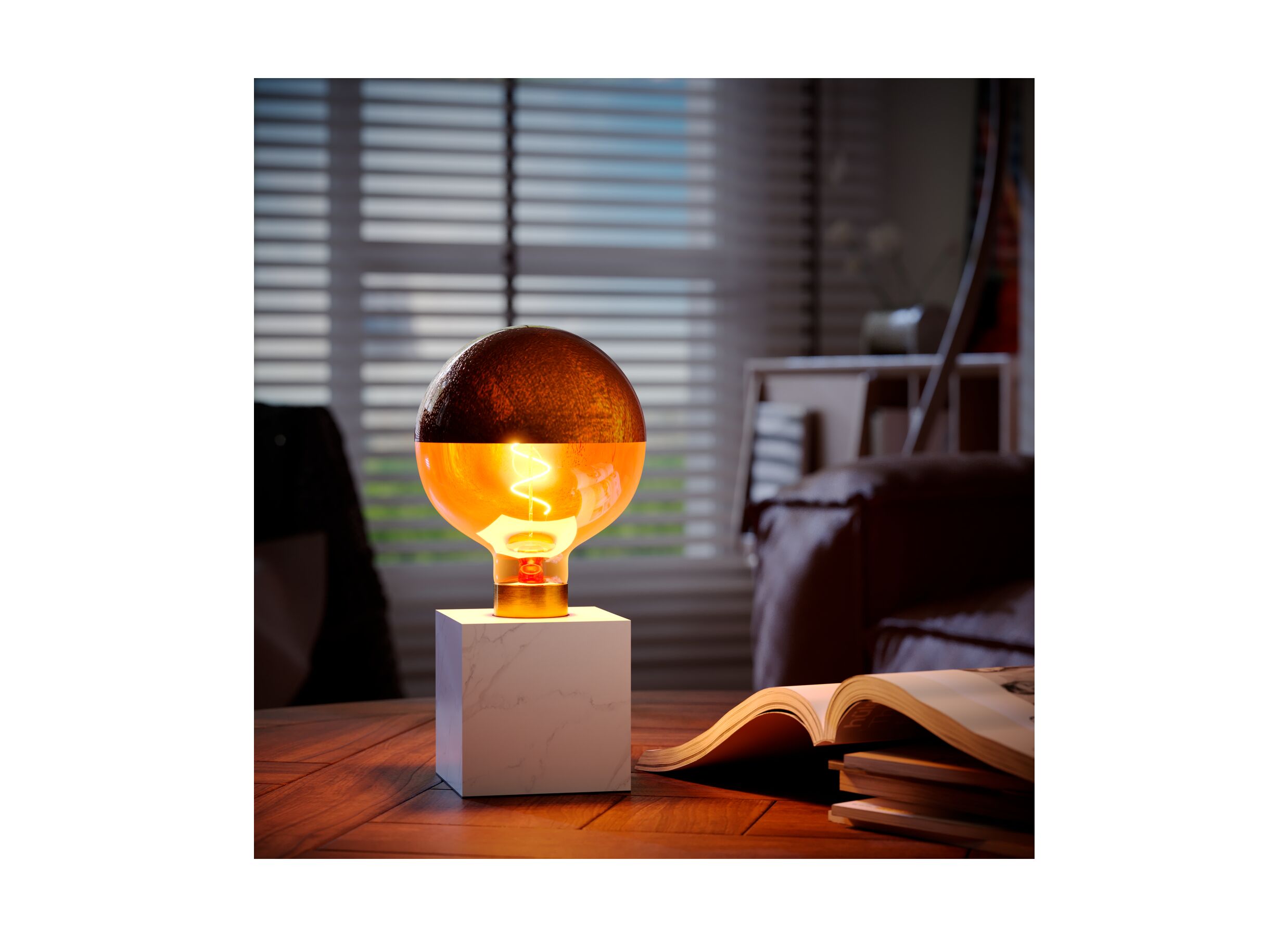 Tafellamp Marble E27 H9cm