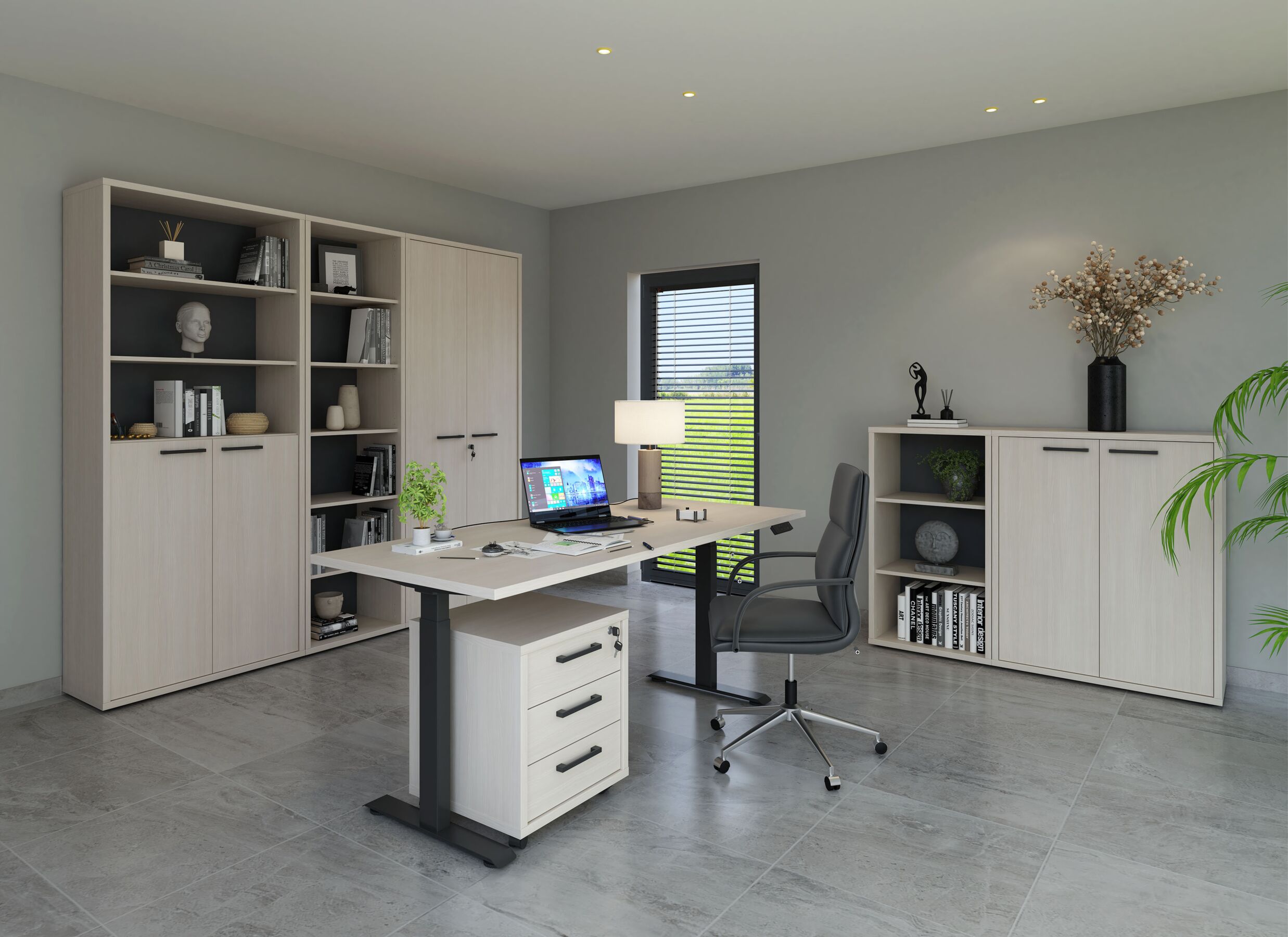 Sfeerfoto - Boekenkast Flexo-1 90x40x216cm - decor - bolivar wood