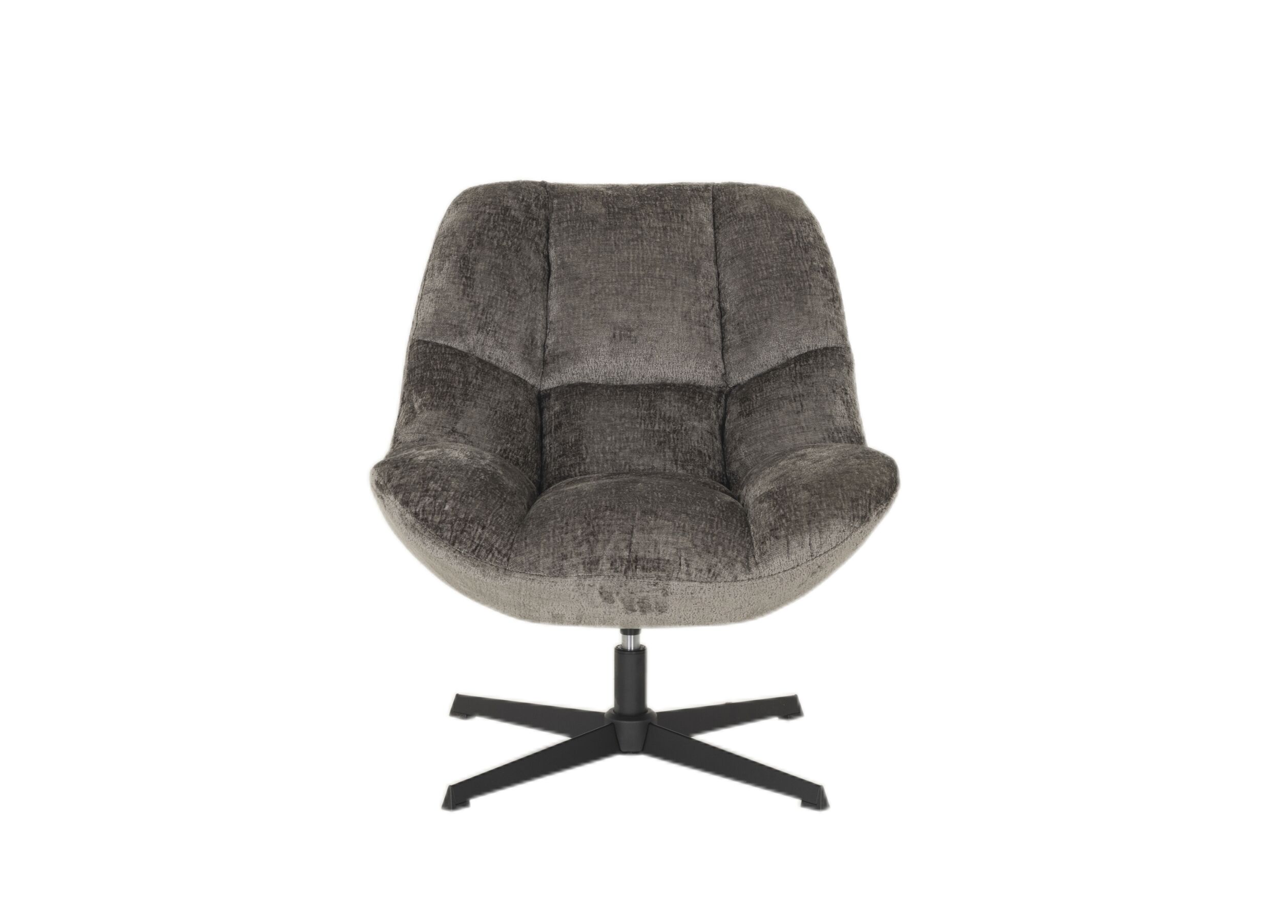 Aperçu - Fauteuil pivotant Iota 76x81x84cm - chenille - gris foncé