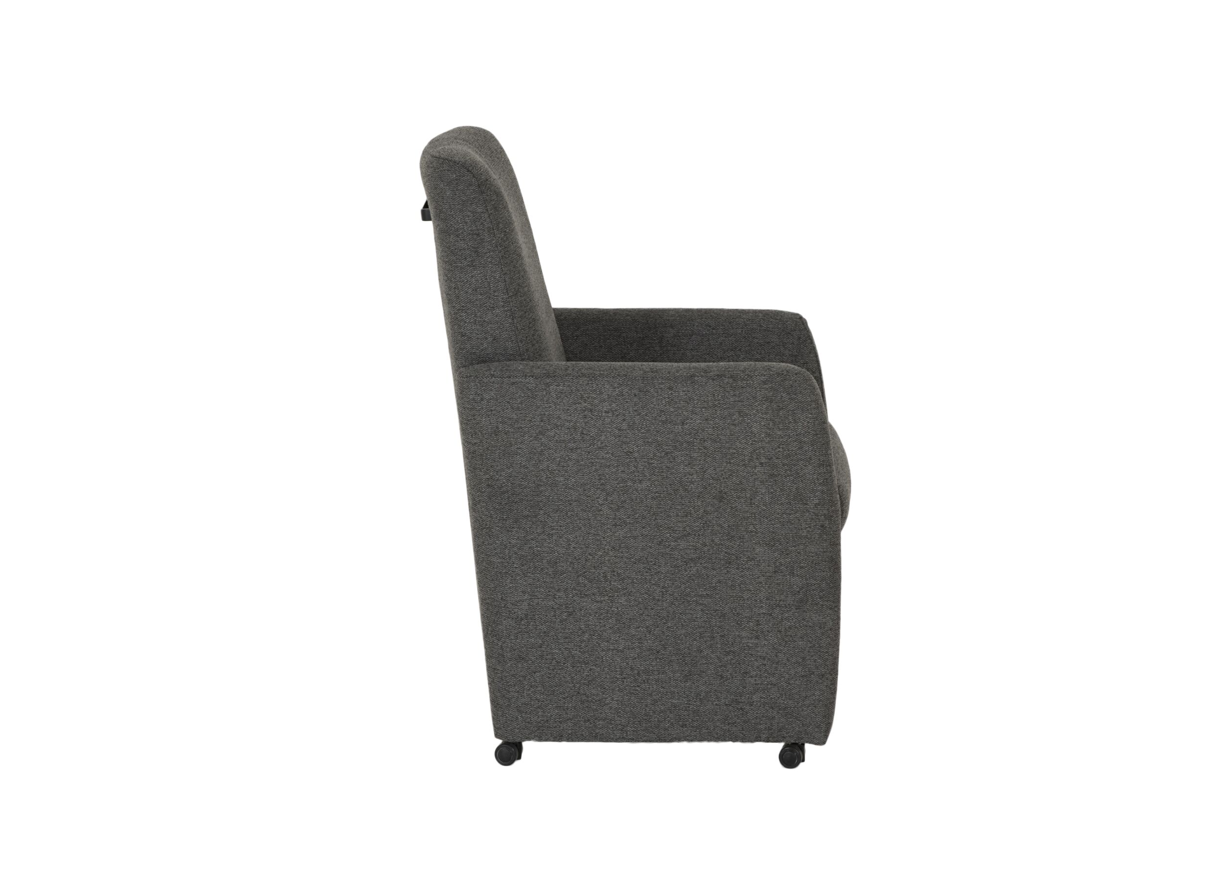 Aperçu - Chaise Aragon 60x70x100cm - tissu - anthracite
