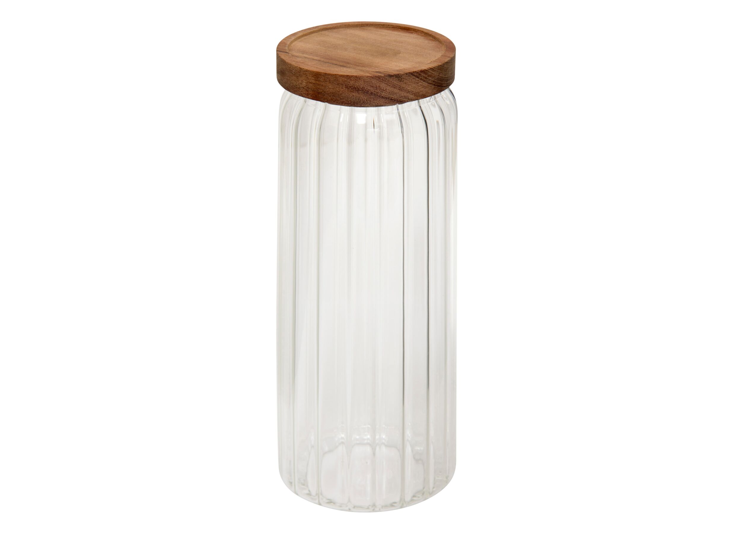 Voorraadpot Harmony 1 - Boite de conservation Harmony 1,3L - verre - transparent & acacia