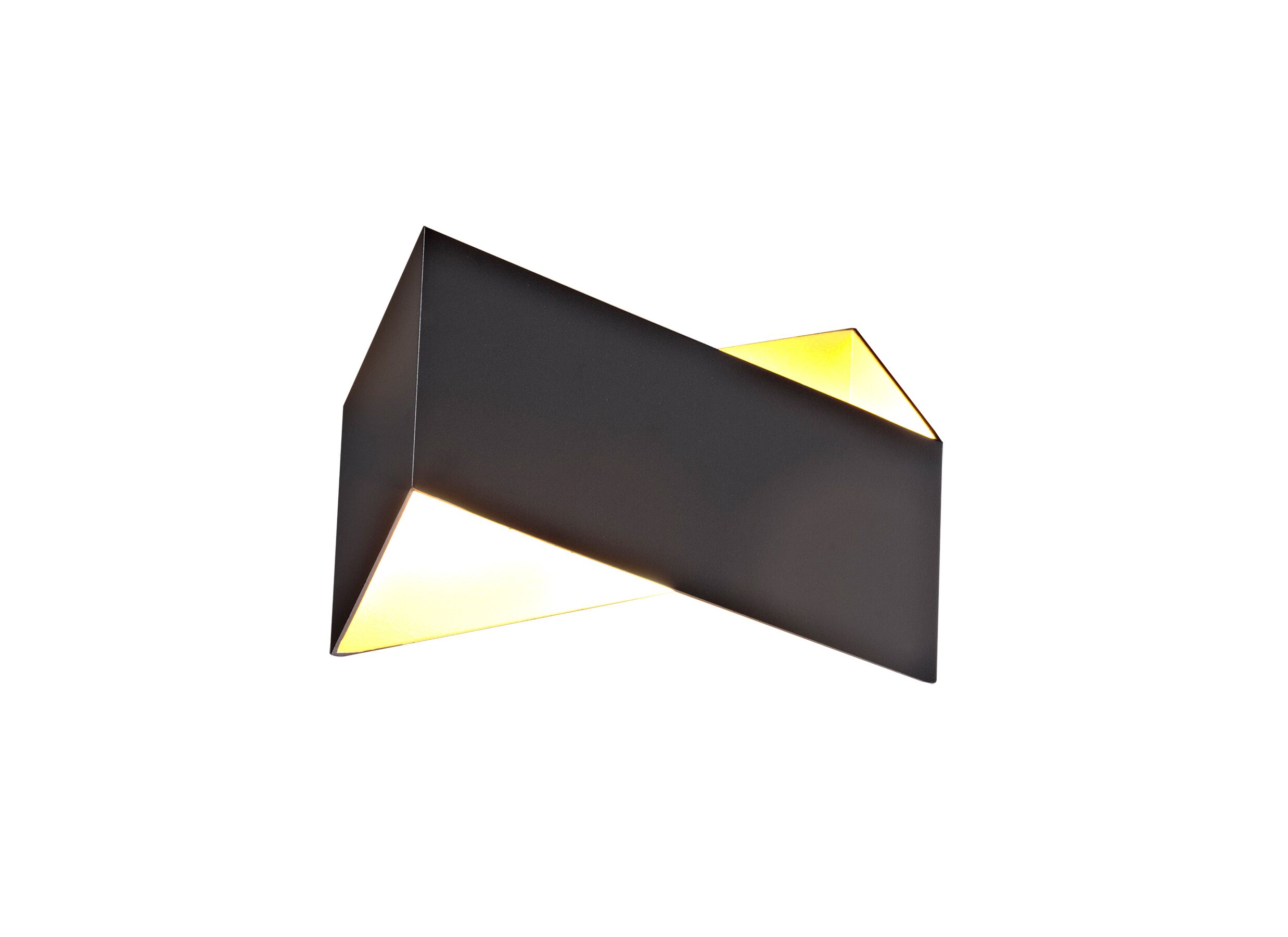 Wandlamp zwart goud 2x40W G9