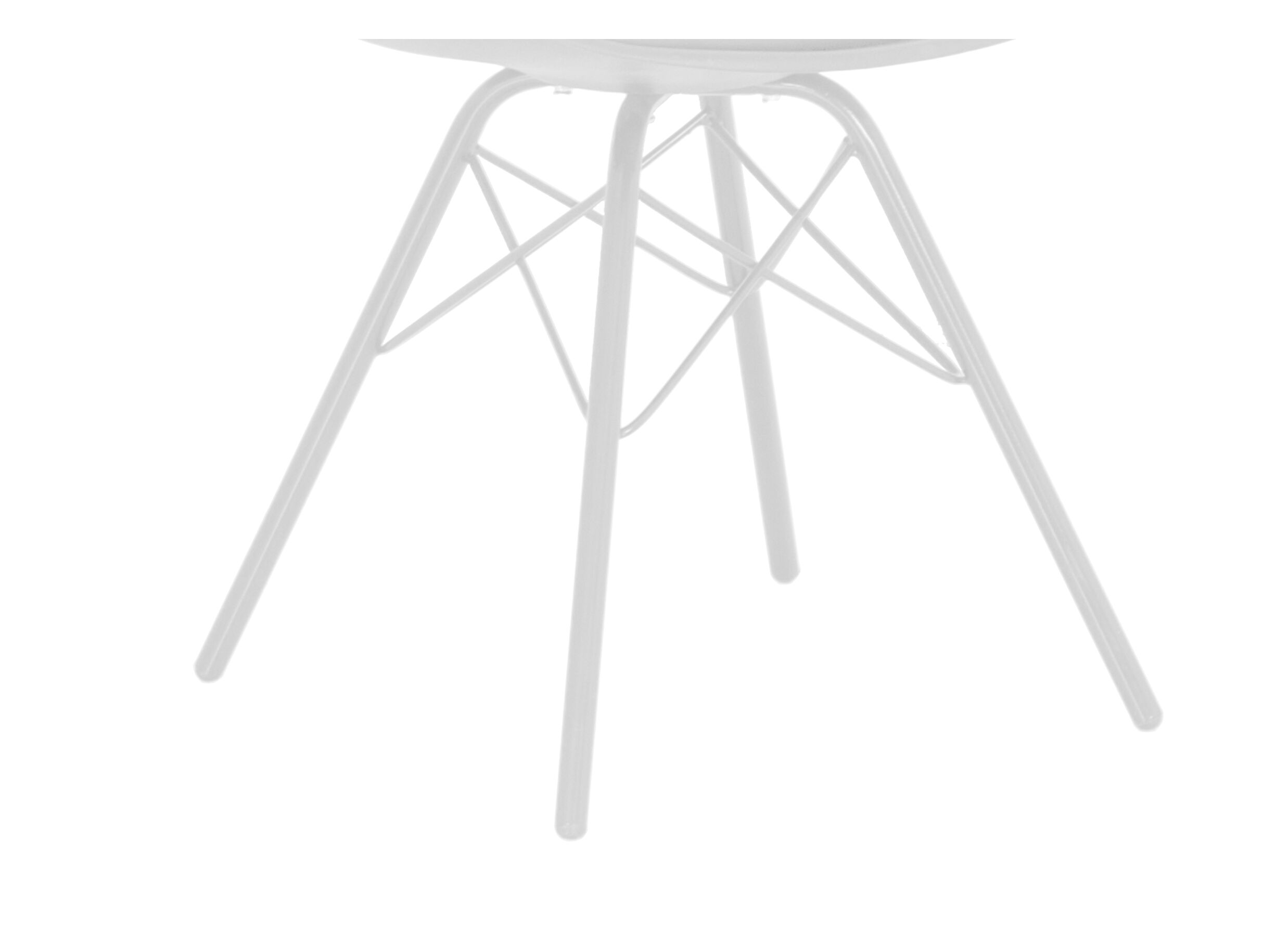 Kuipstoel Gigi 49x55x82cm - lederlook - wit