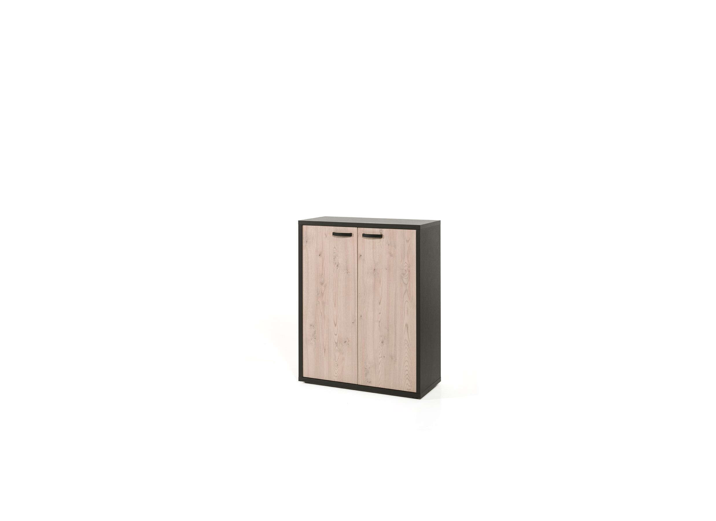 Armoire de rangement Capo 2 90cm - Armoire de rangement Capo 2 90x40x112cm - mélamine - châtaigne & noir