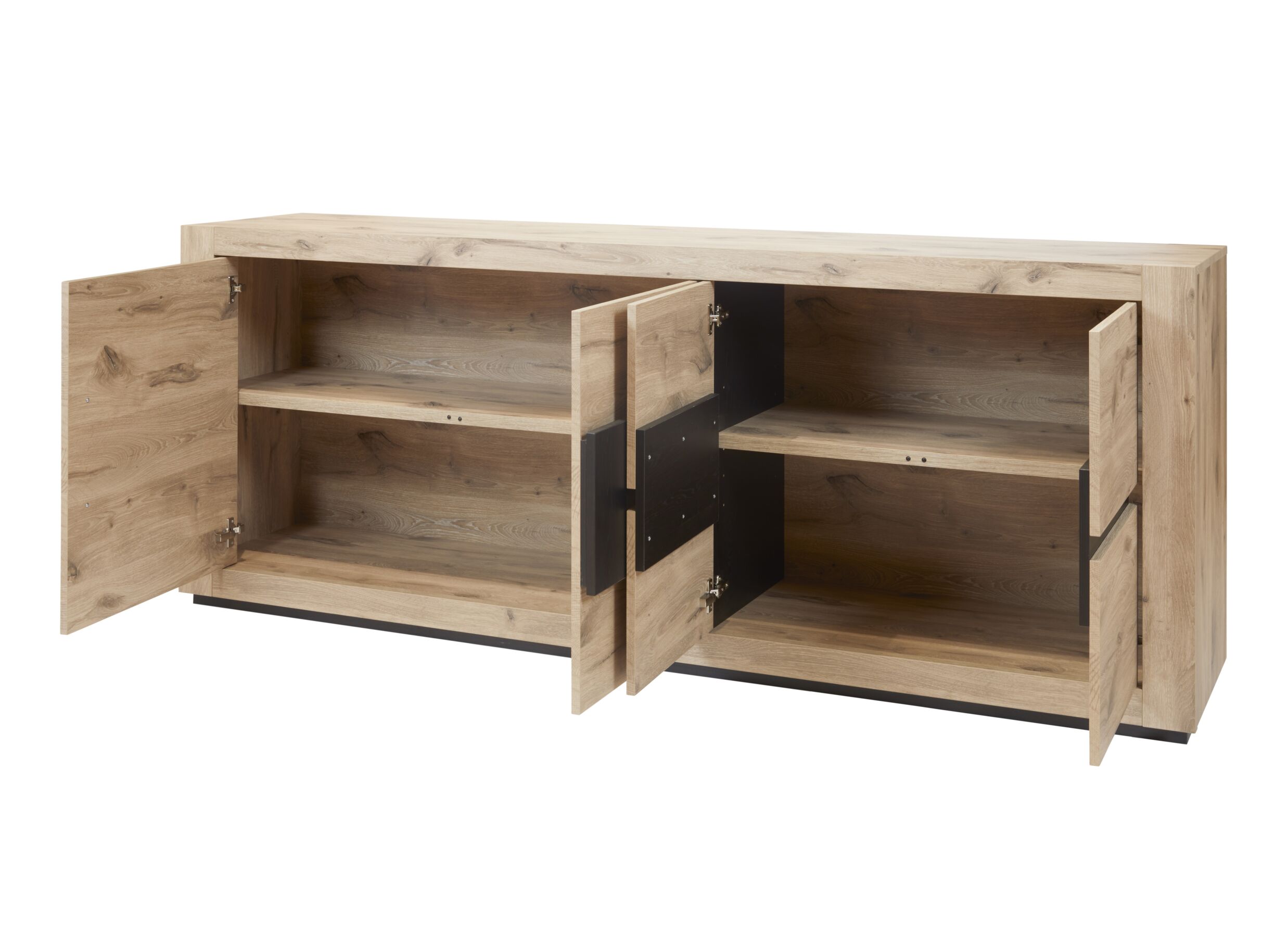 Disposition - Buffet Sanmarino 240cm - mélamine - canyon oak