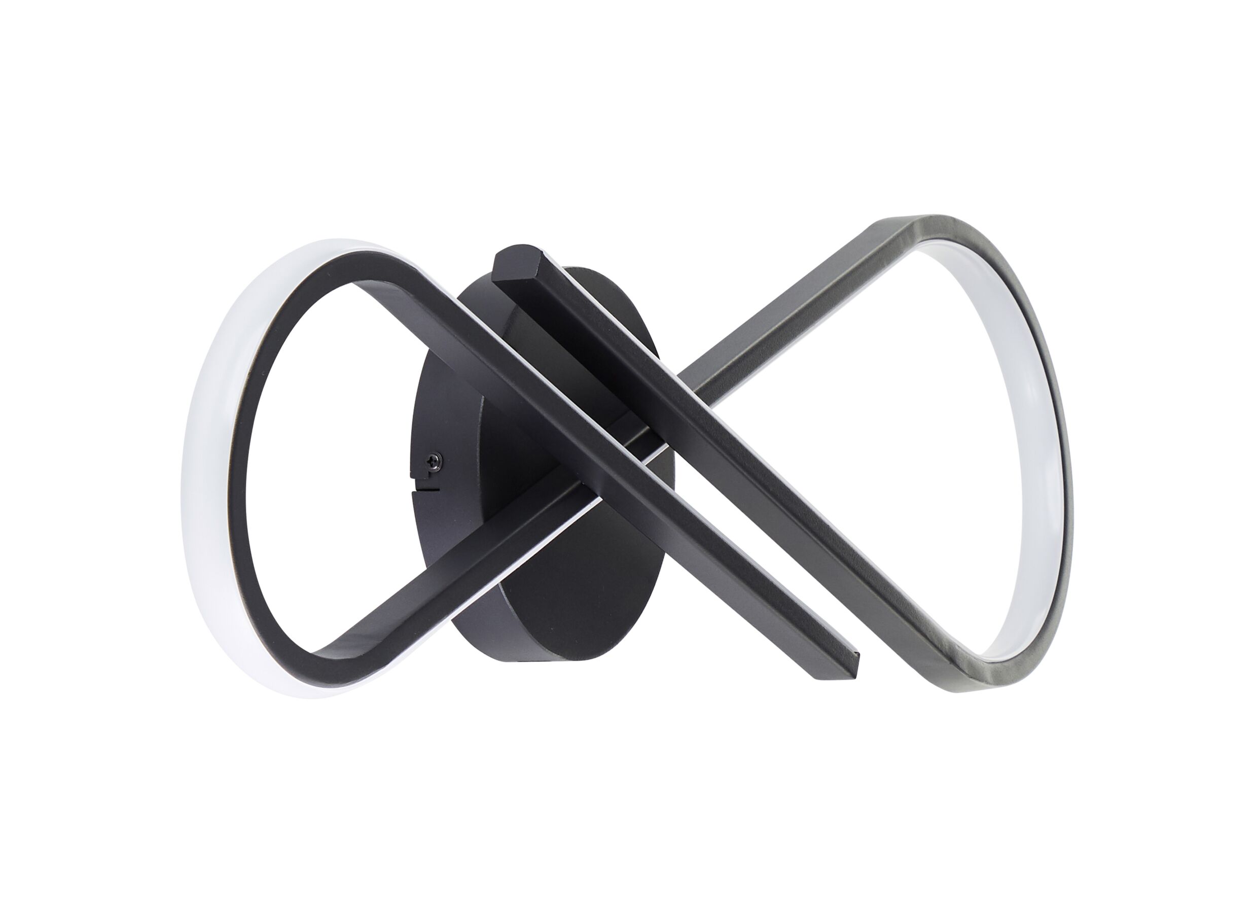 Aperçu - Plafonnier Hinton 20x65,5x7cm - plastique & métal - noir