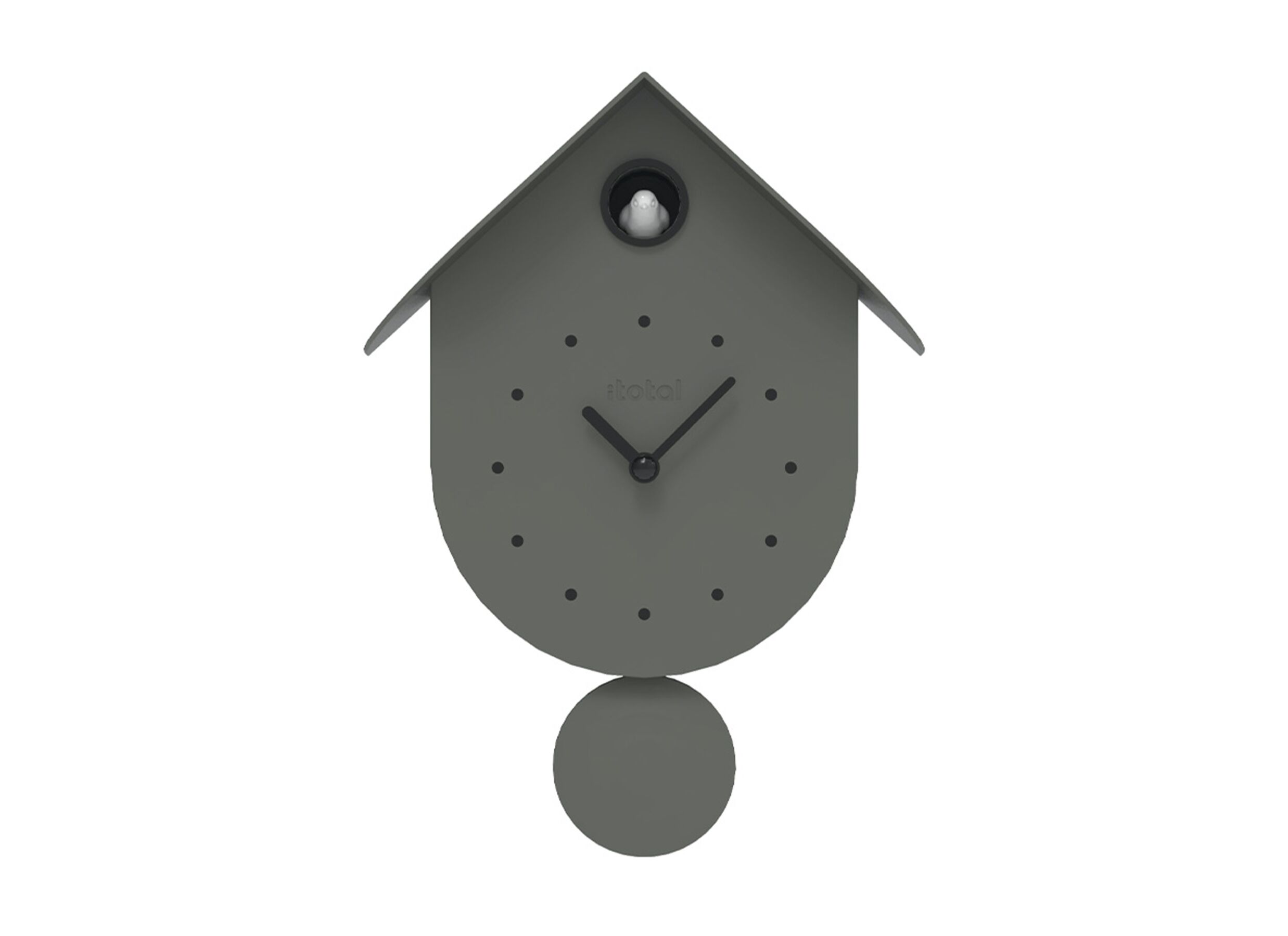 Hoofdfoto - Wandklok Cuckoo Bird olijfgroen