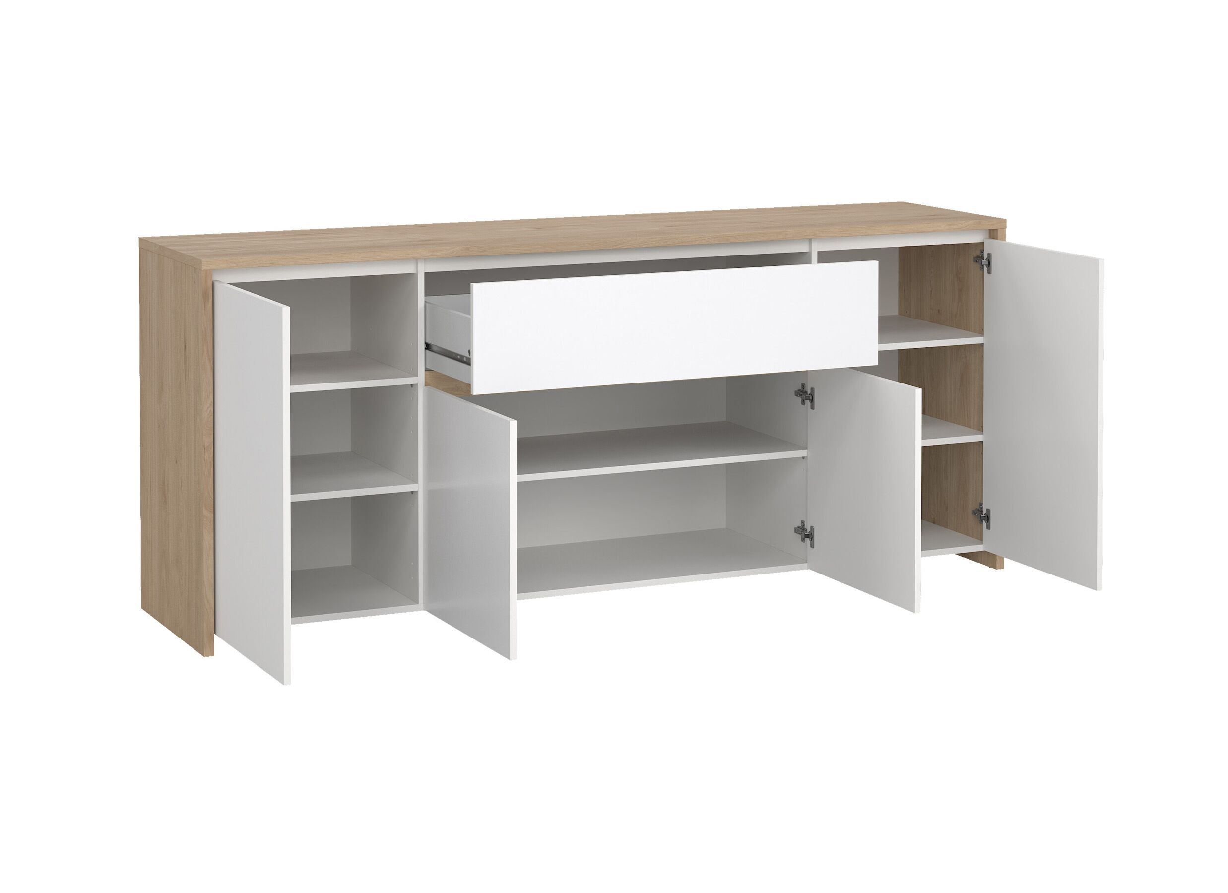 Indeling - Dressoir Next 197x45xH84cm - decor - wit & jackson hickory
