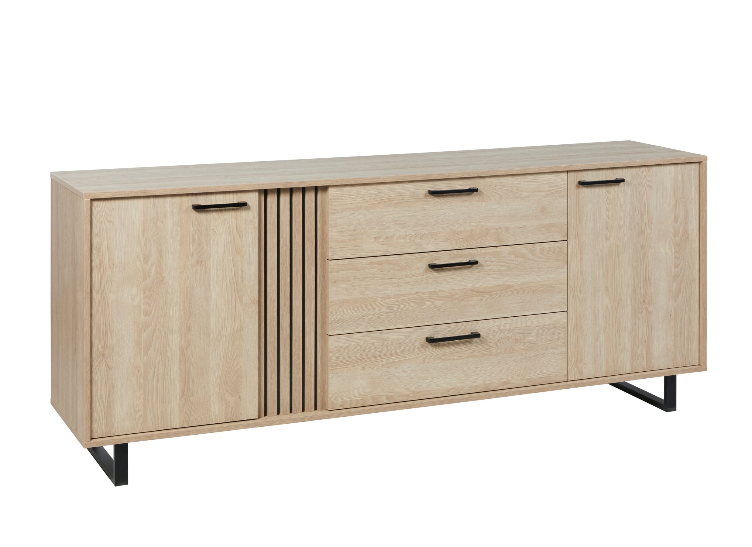 Buffet Faro 216cm - Buffet Faro 216cm - melamine - chêne sable