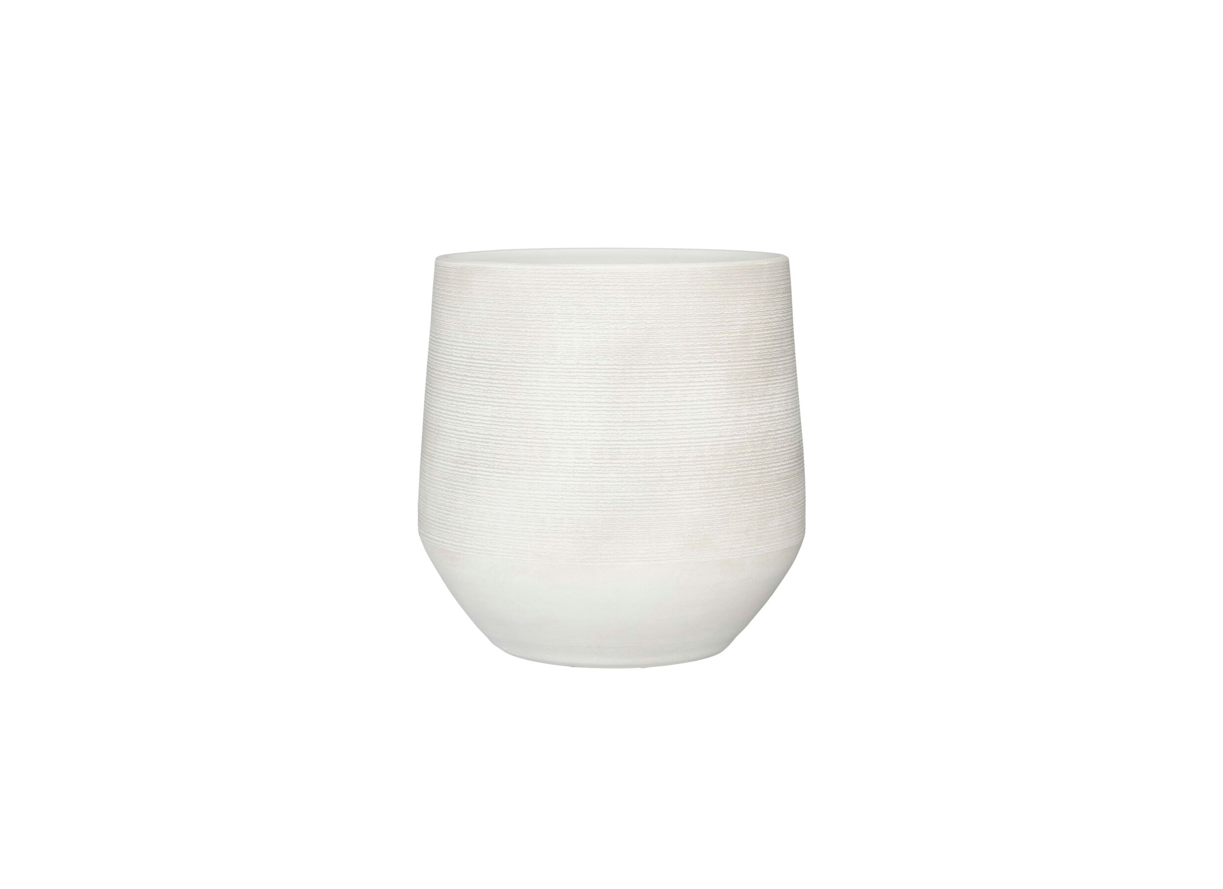 Cache-pot Evora H39cm - Cache-pot Evora H39cm - terre cuite - blanc cassé