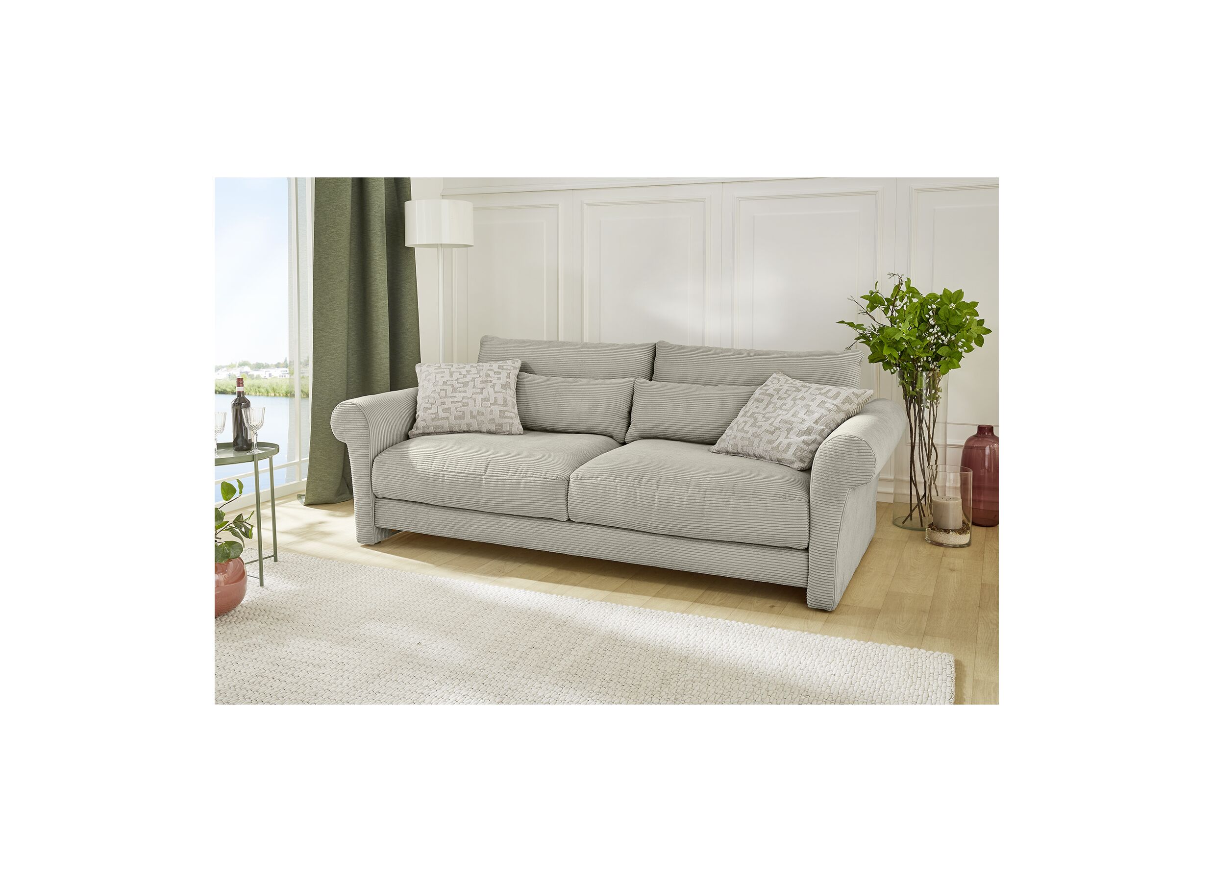 Zetel Maxima 3-zit - stof - greige