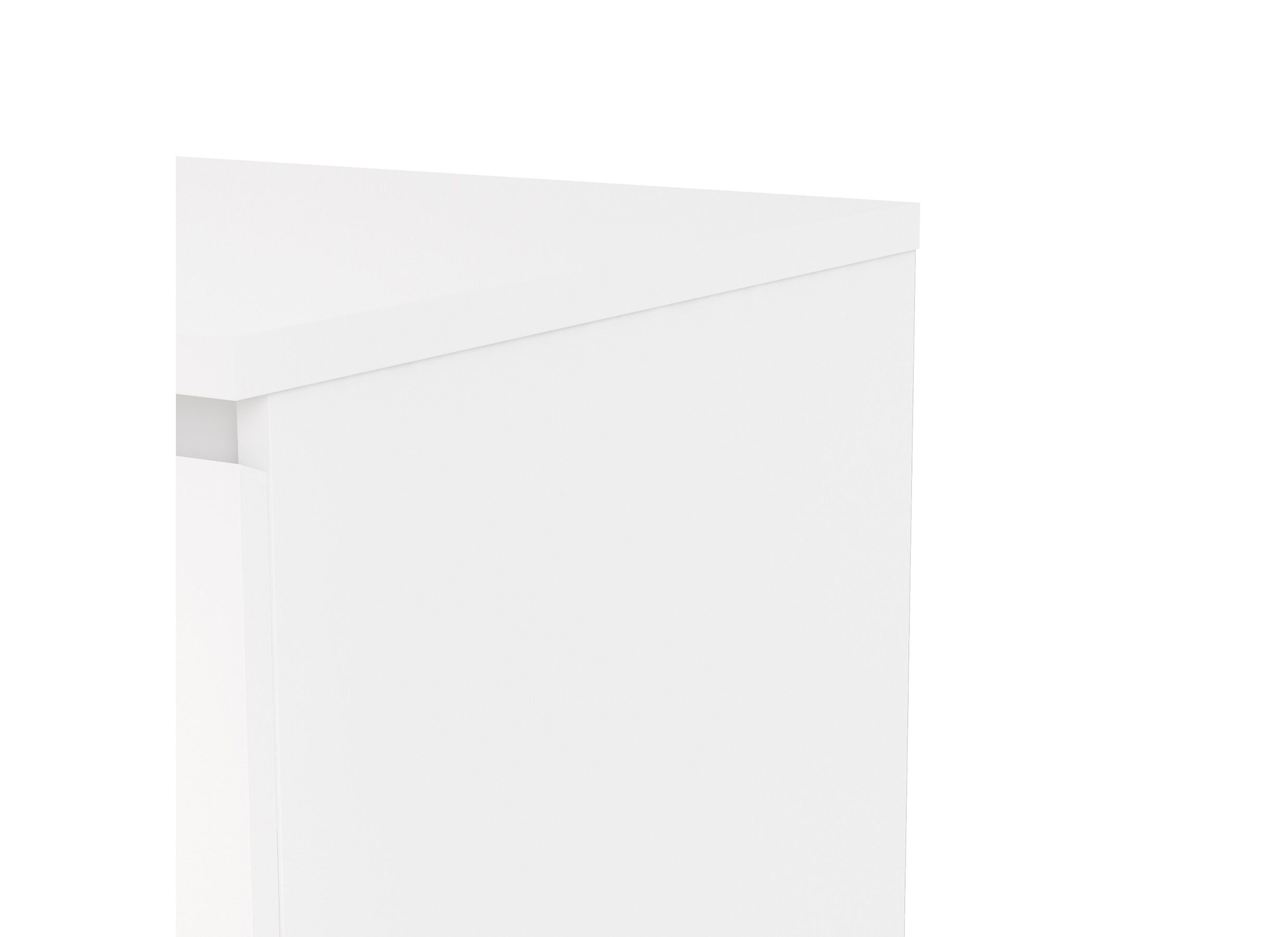 Commode Naia 77x50x71cm - MDF - blanc laqué