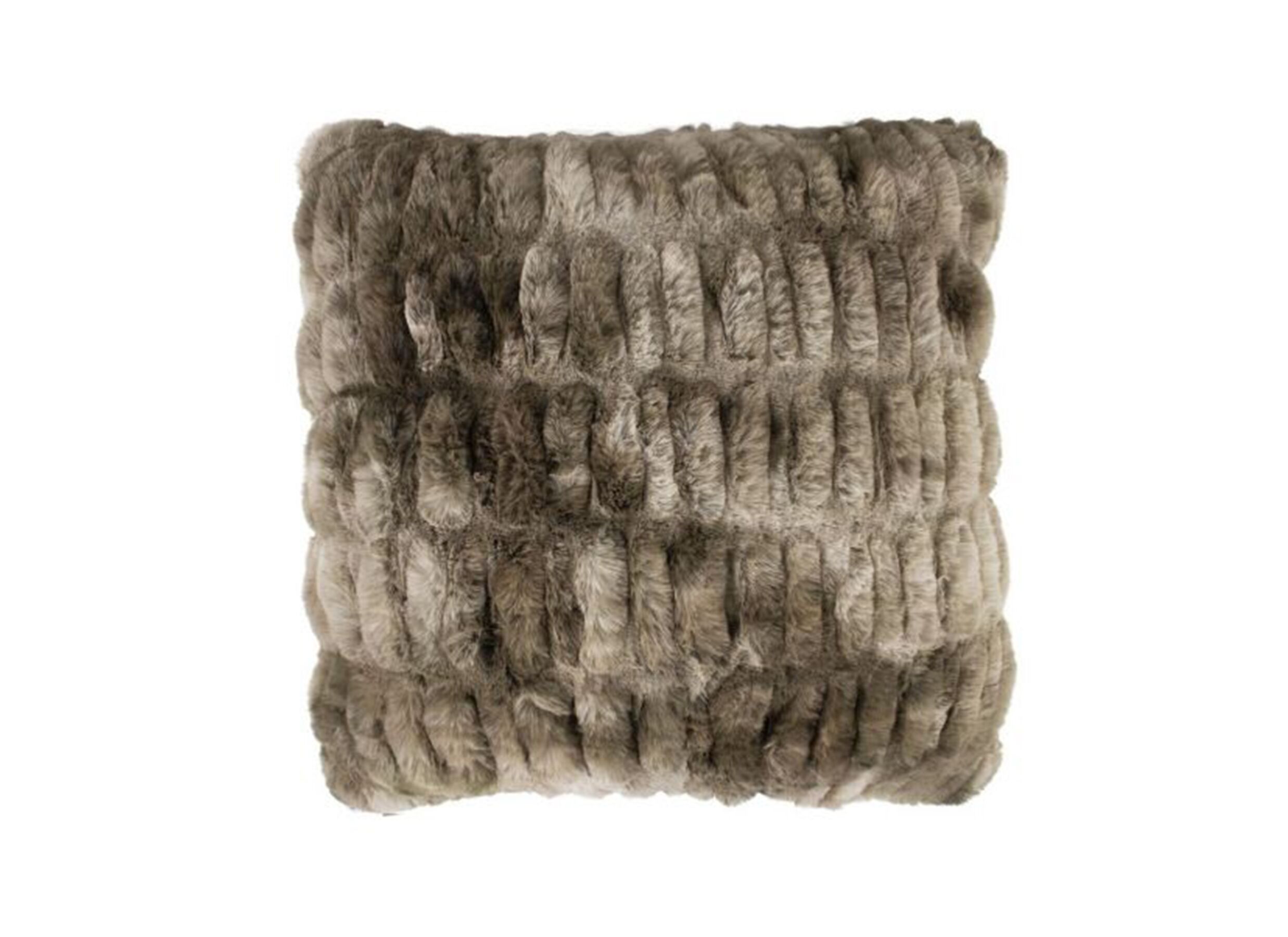 Coussin Ribbed Bear 45x45cm brun - Coussin Ribbed Bear 45x45cm - tissu - brun