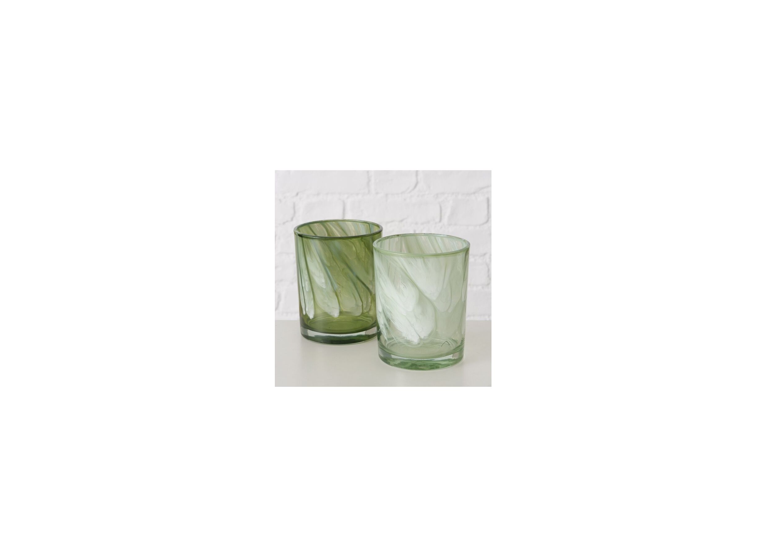5cm lot de 2 - Porte-bougie Batos H8/12,5cm lot de 2