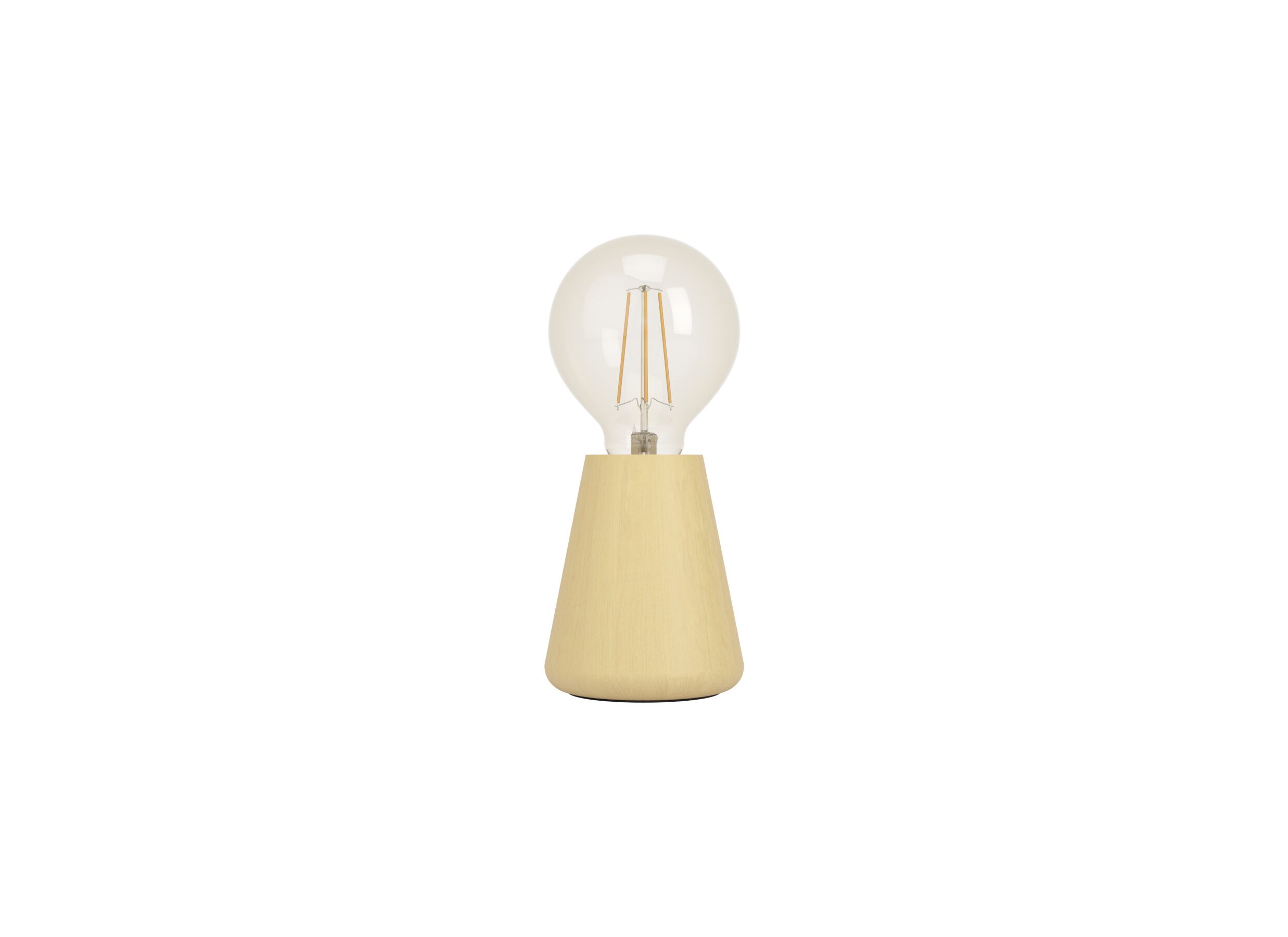Aperçu - Lampe de table ASBY E27 H10cm bois beige