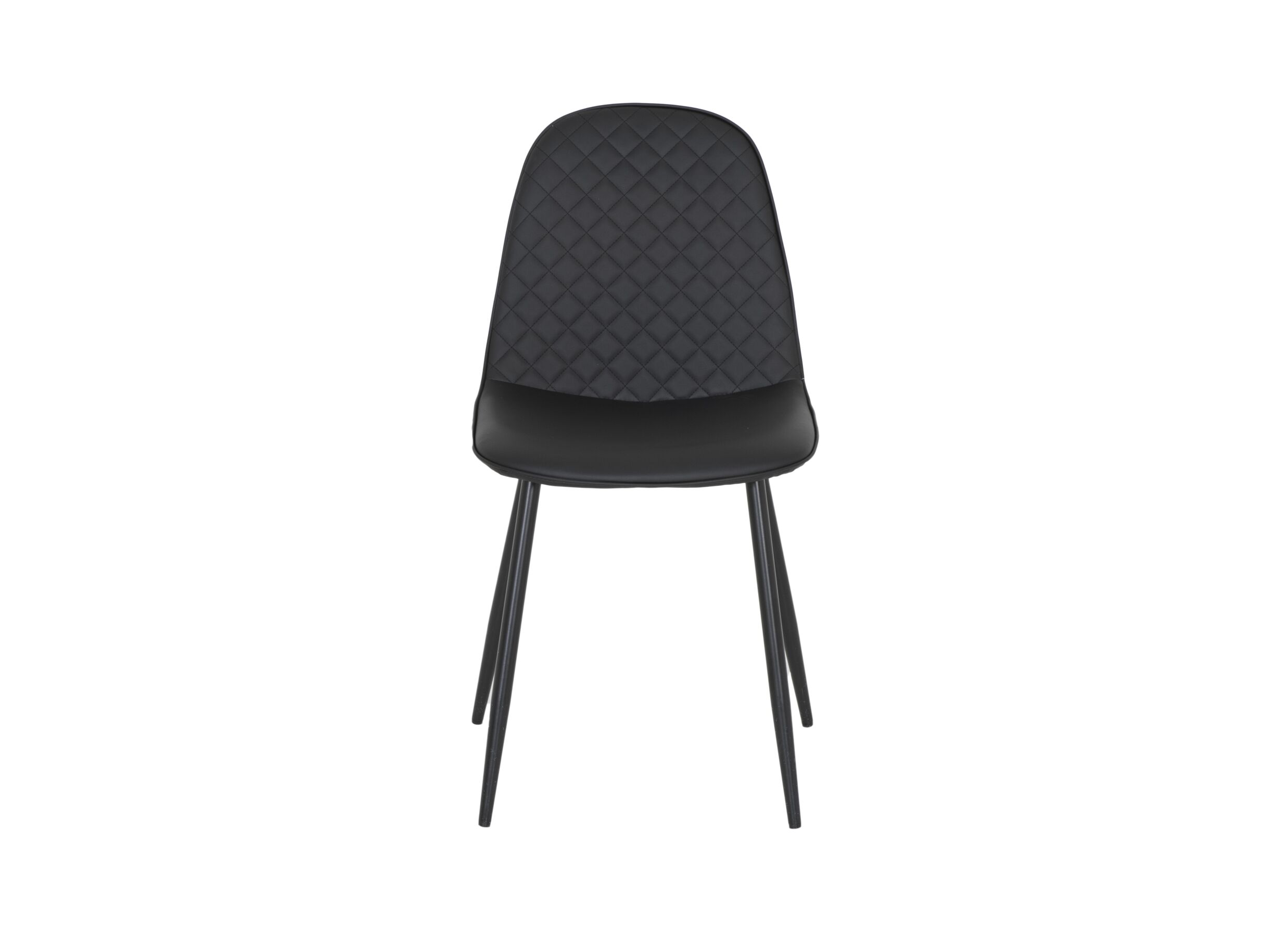 Chaise Chuck 45x42x86cm - similicuir - noir