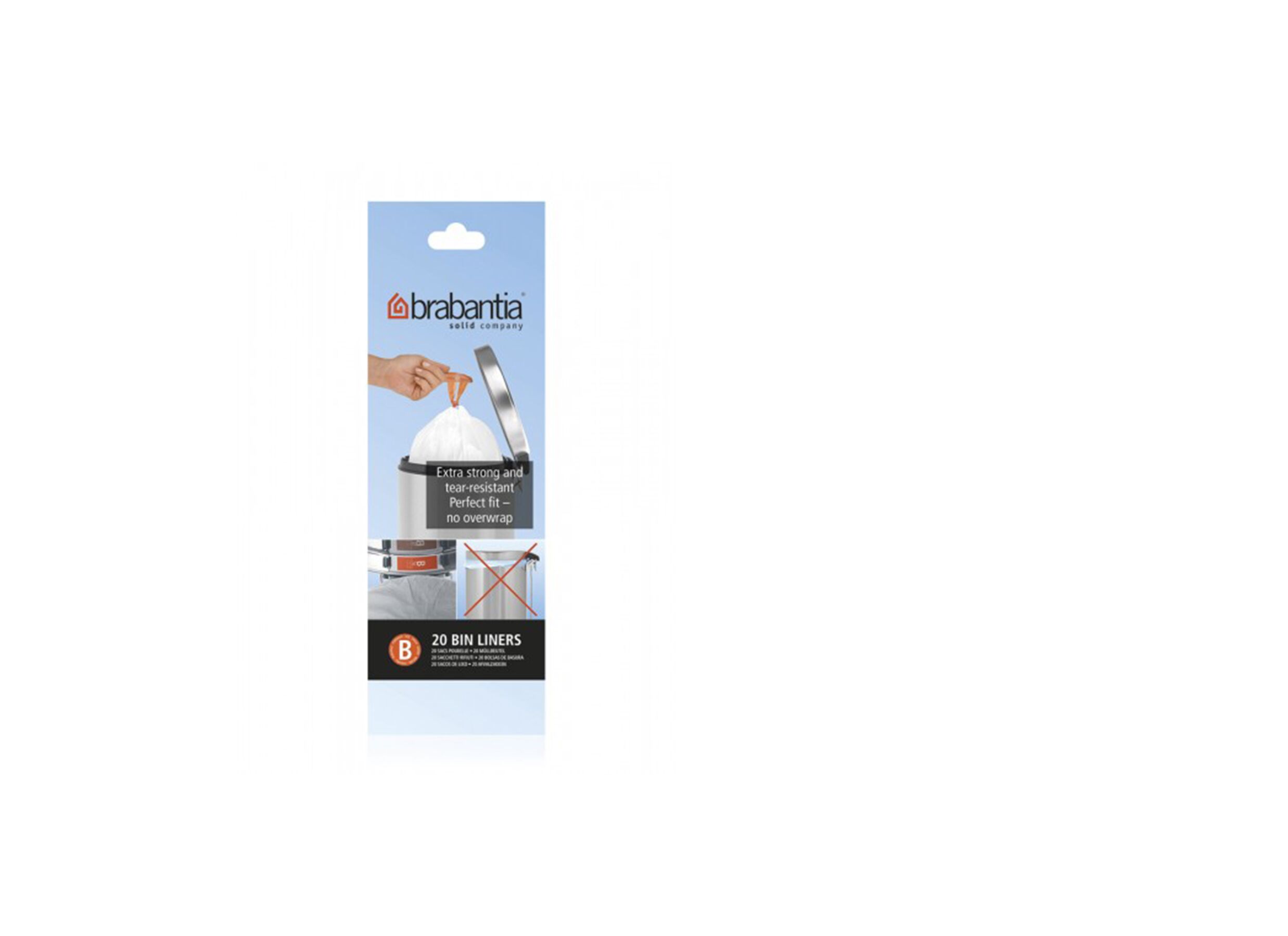 Afvalzak Brabantia 5L maat B 20 stuks
