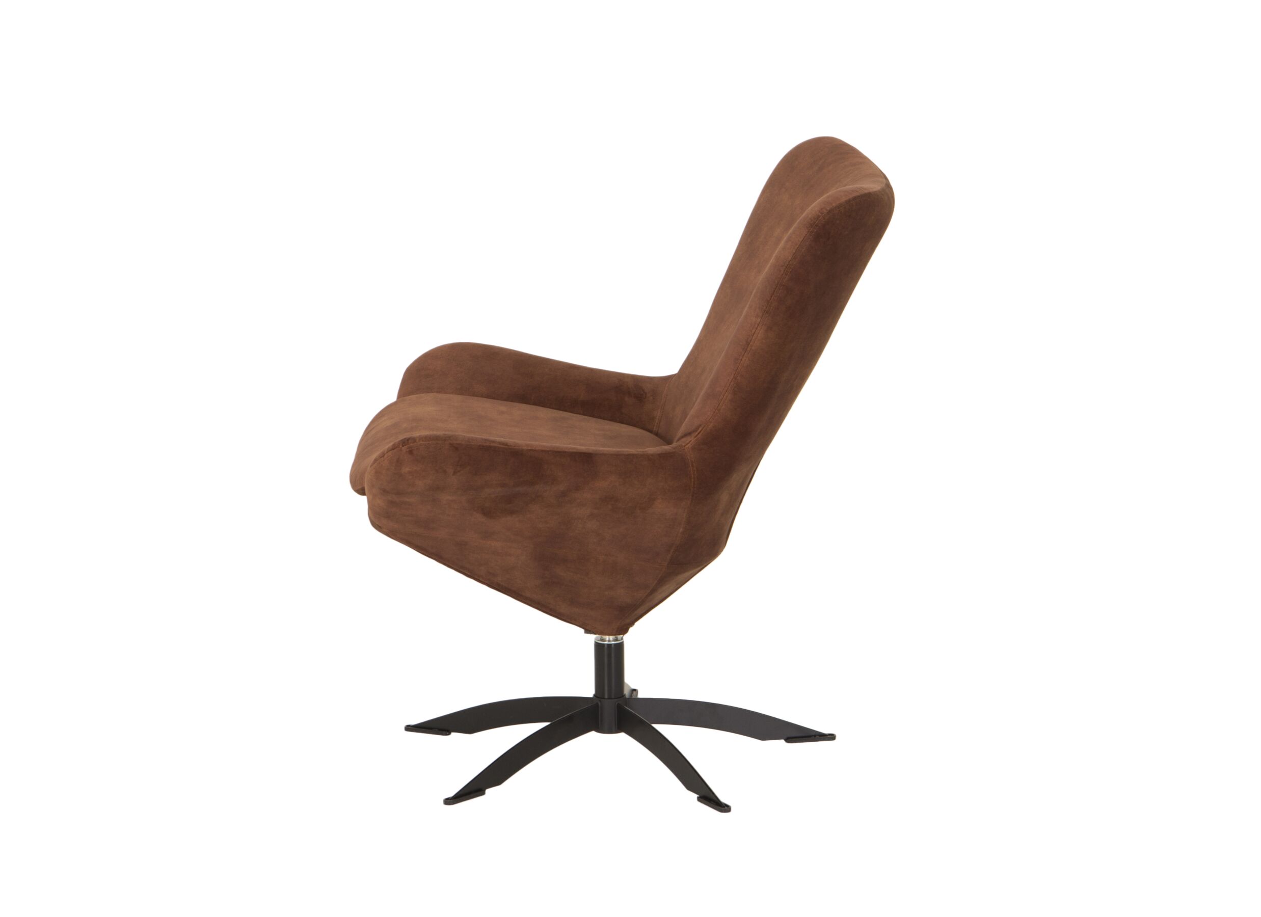 Fauteuil pivotant 79x82x86cm - tissu - hazel