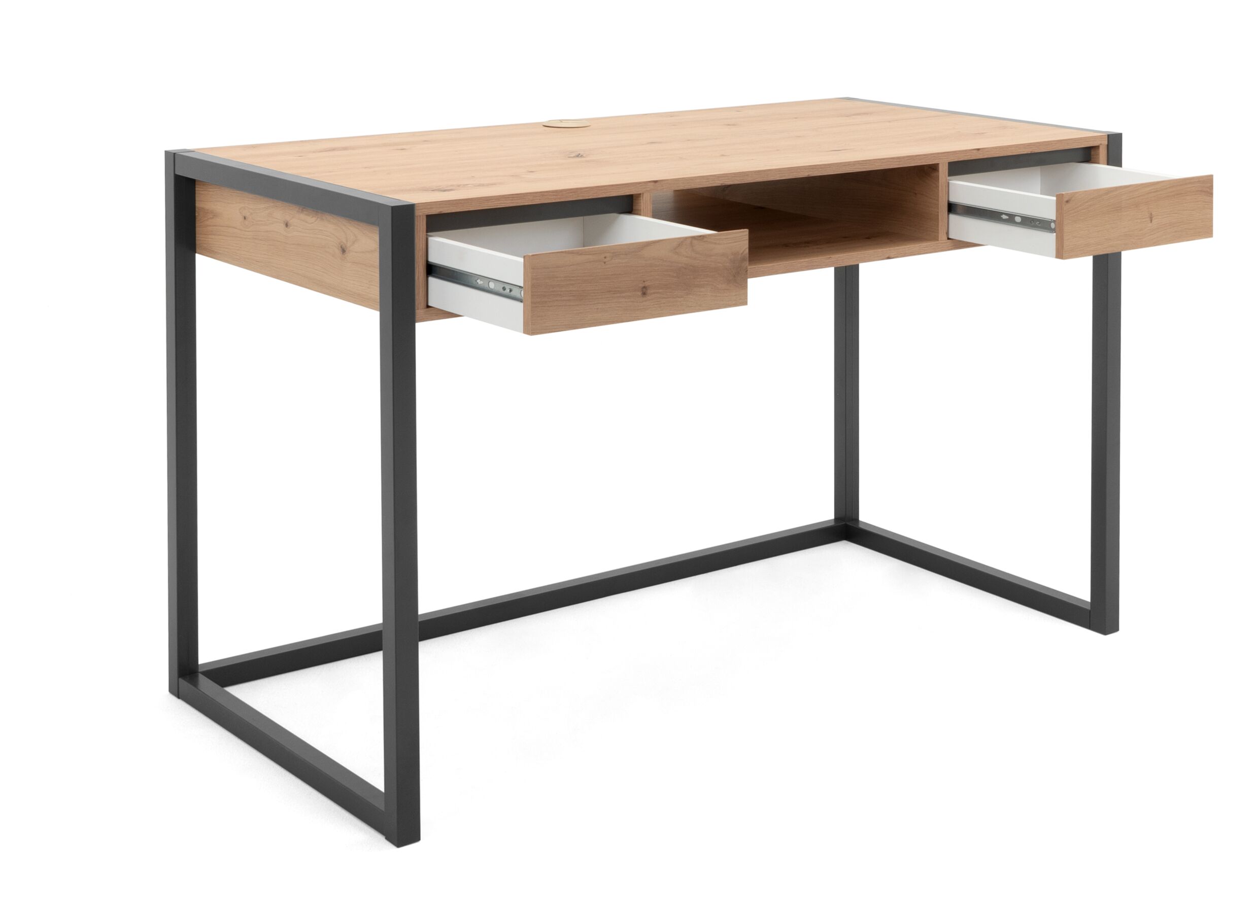 Bureau Denver 120x75cm - decor - artisanale eik & antraciet