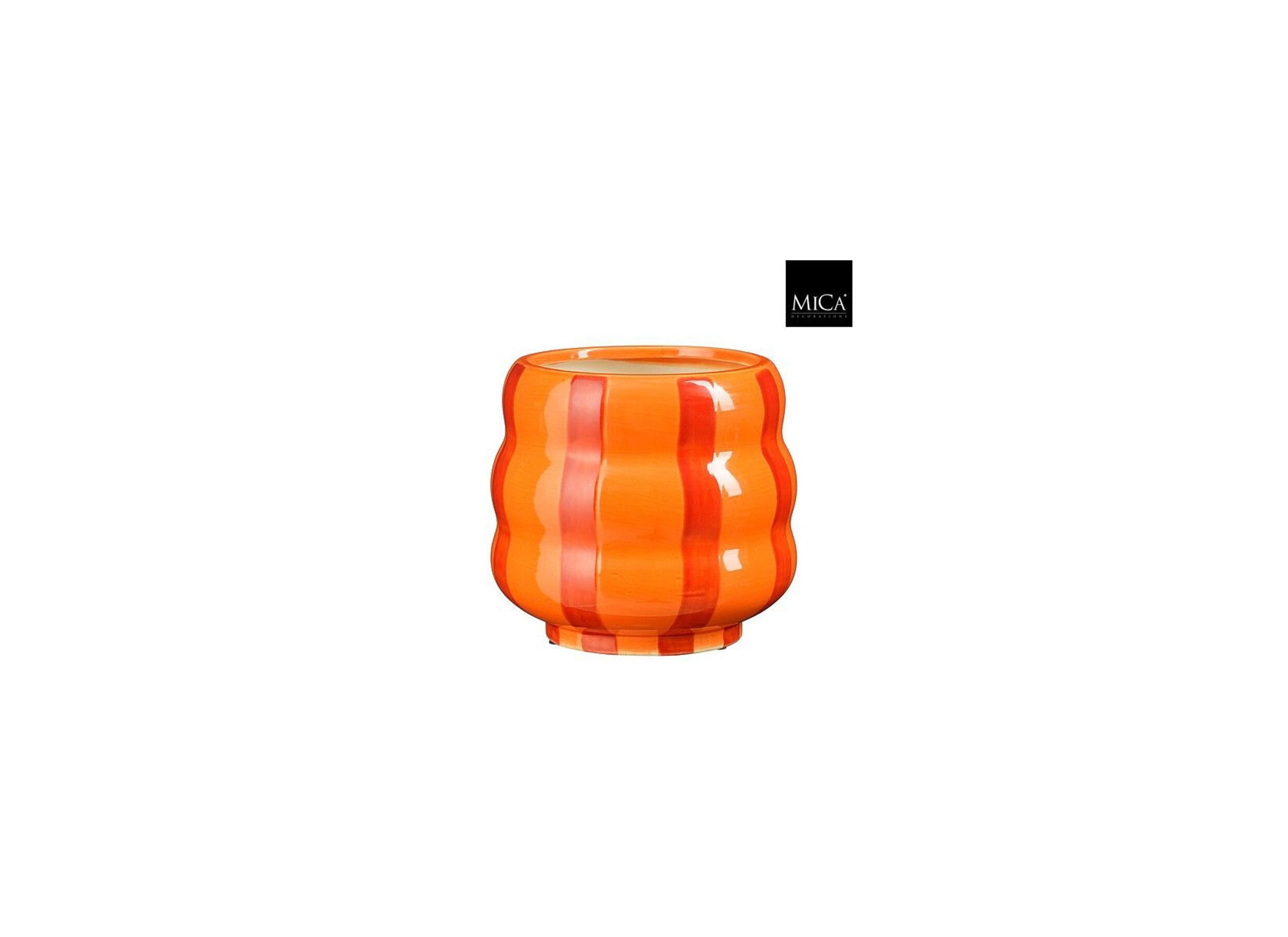Plus Important - Cache-pot Polly H17,5cm - céramique - orange