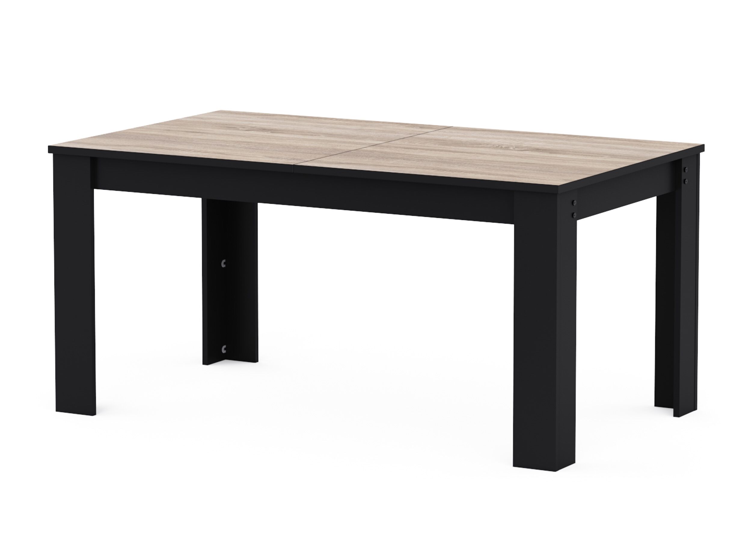 Overzichtsfoto - Tafel Wayne 155/205x90cm - decor - eik/zwart