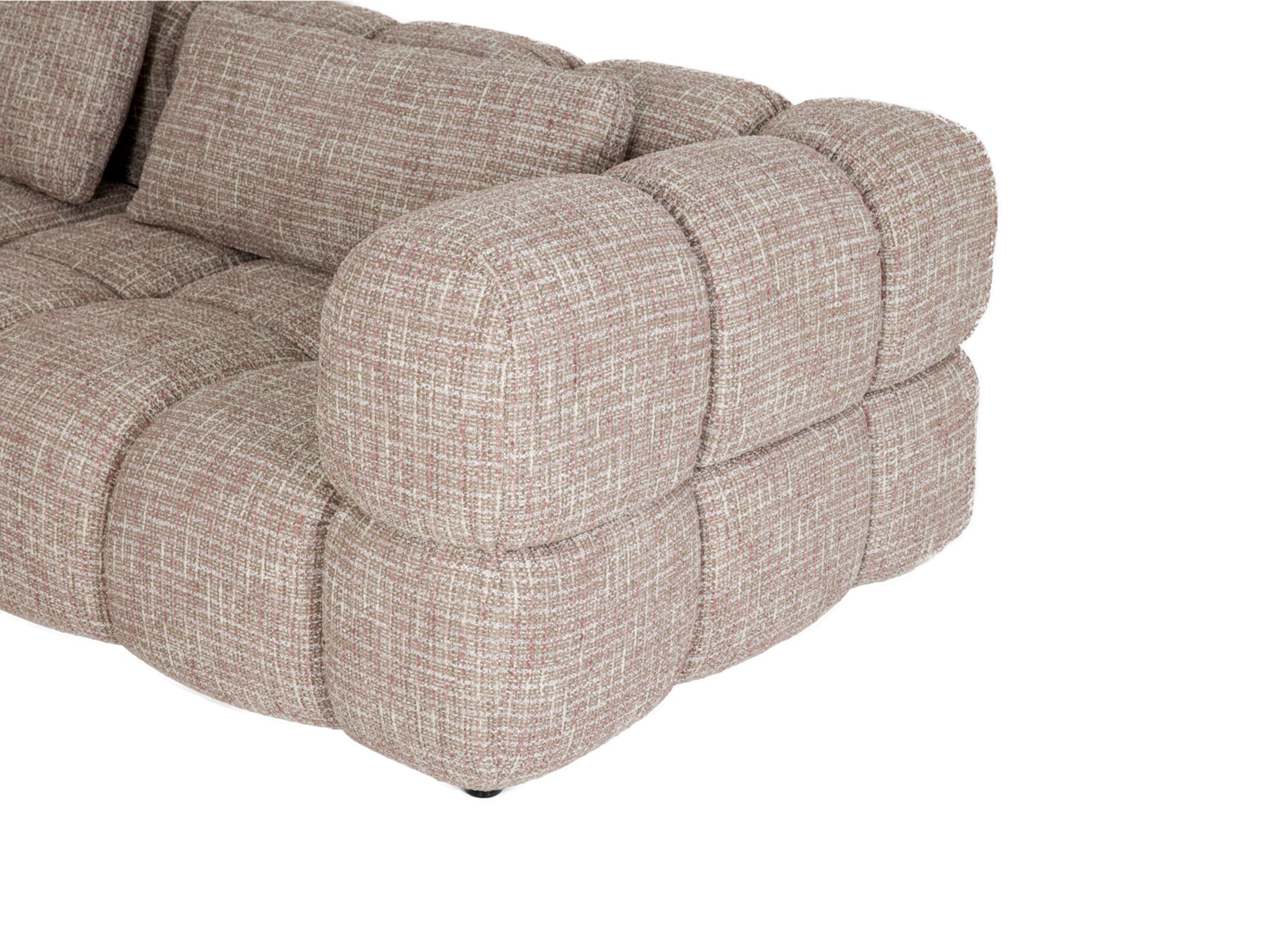 Detailfoto - Hoeksalon Parkaway 350x270cm - stof - roze