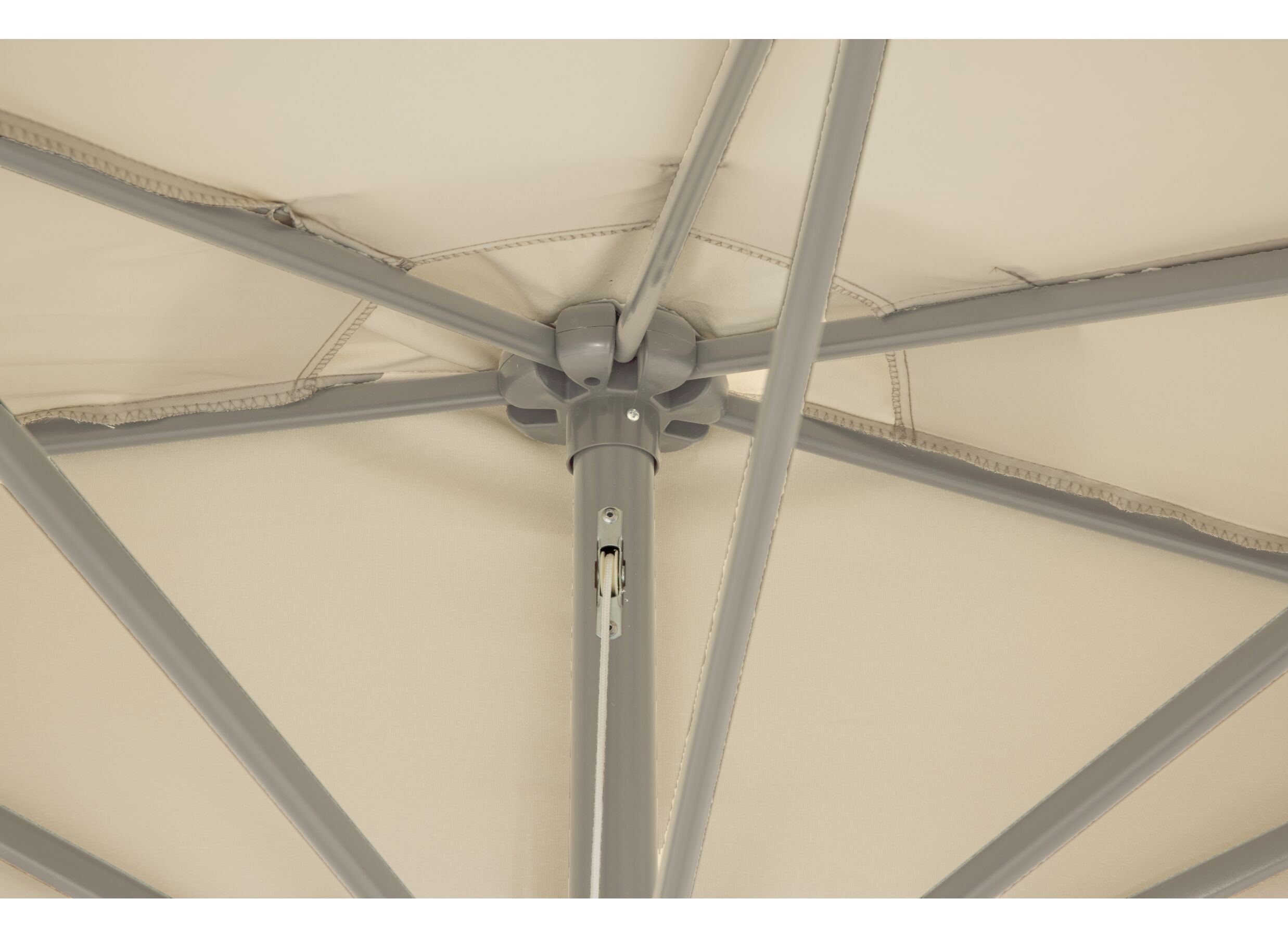 Detail - Demi-Parapluie Athena Ø300cm mastic avec couverture