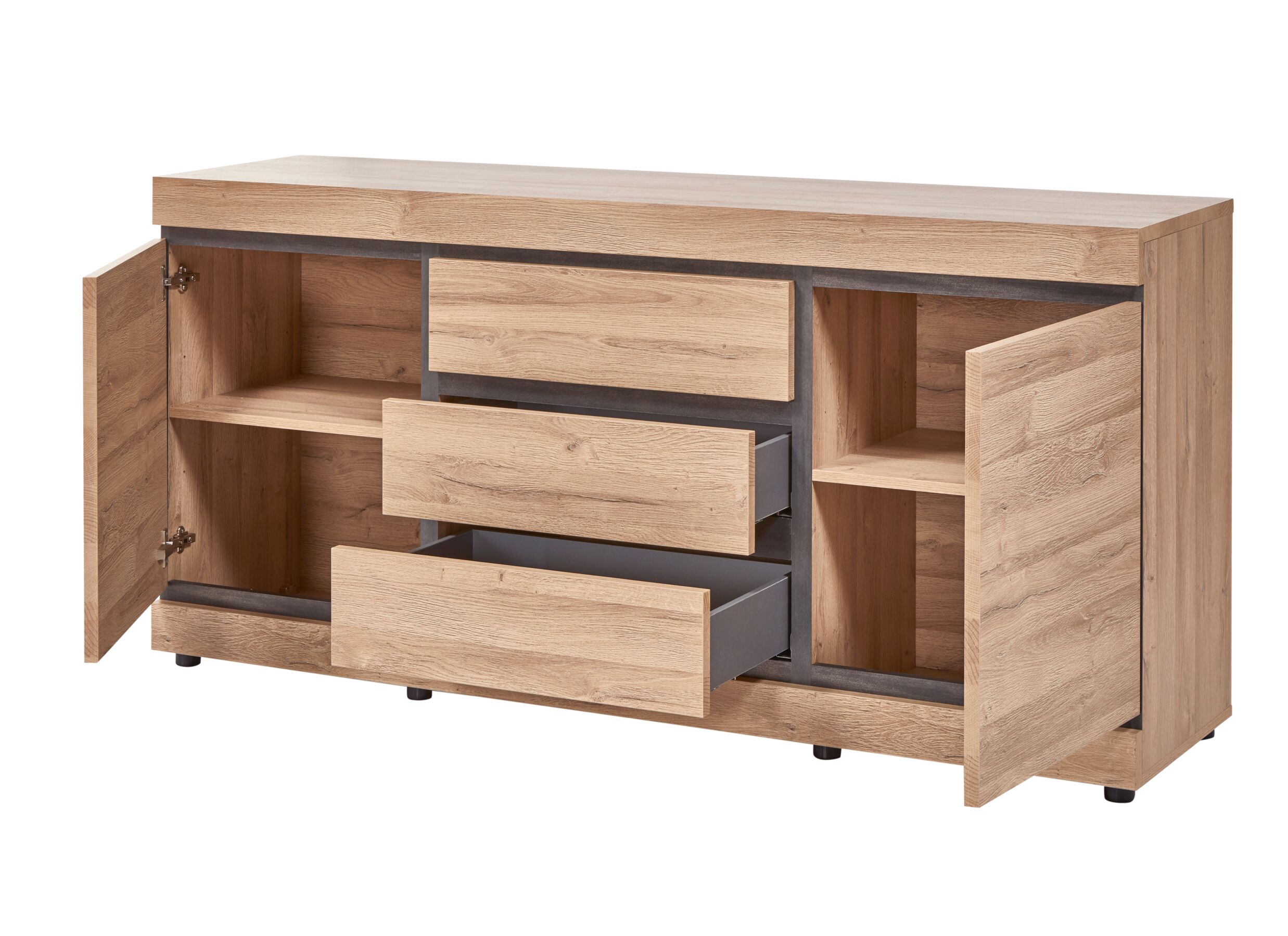 Dressoir Marnix 189cm - meubelplaat - bruin
