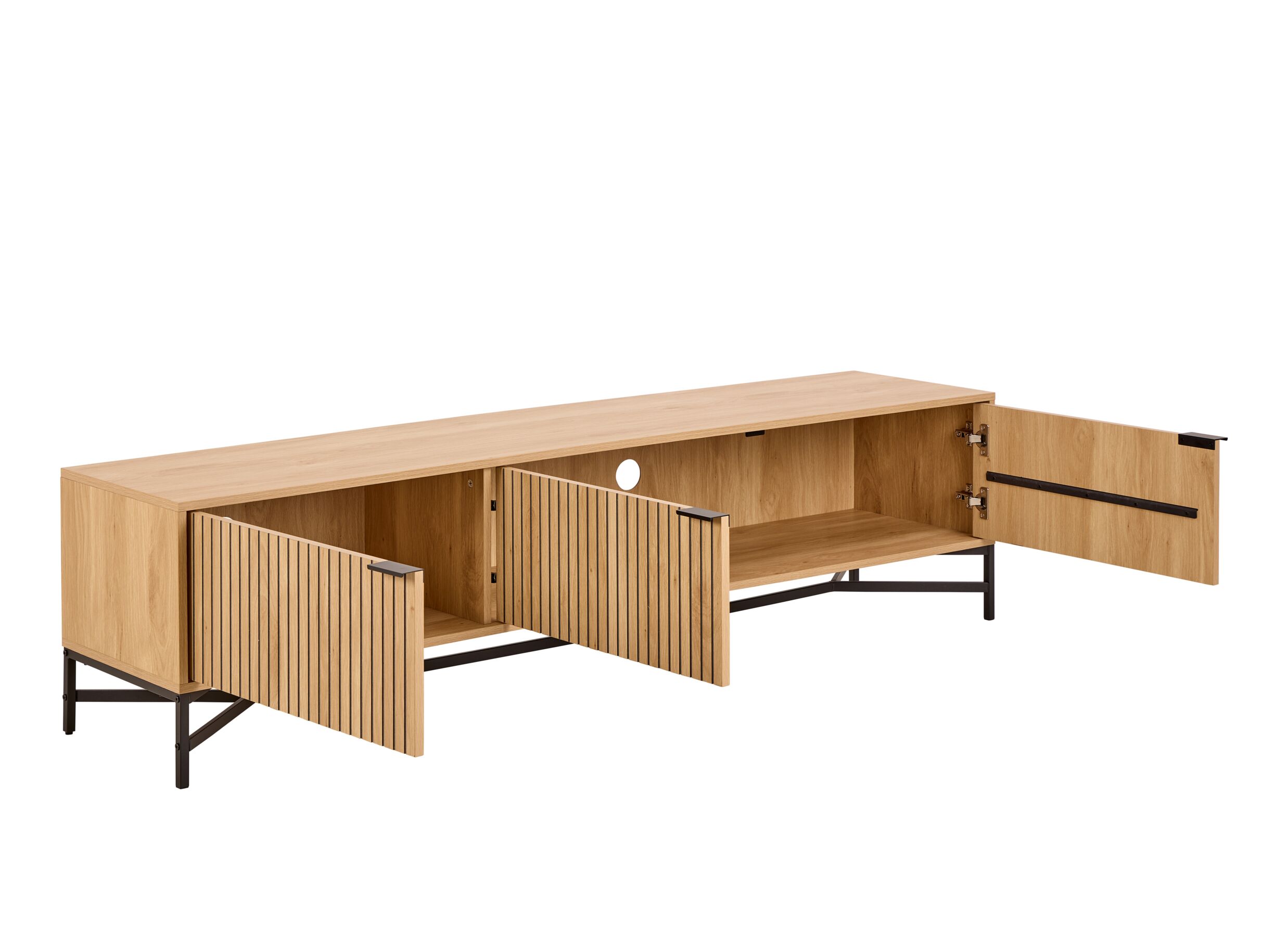 Disposition - Meuble TV 177cm - décor - chêne