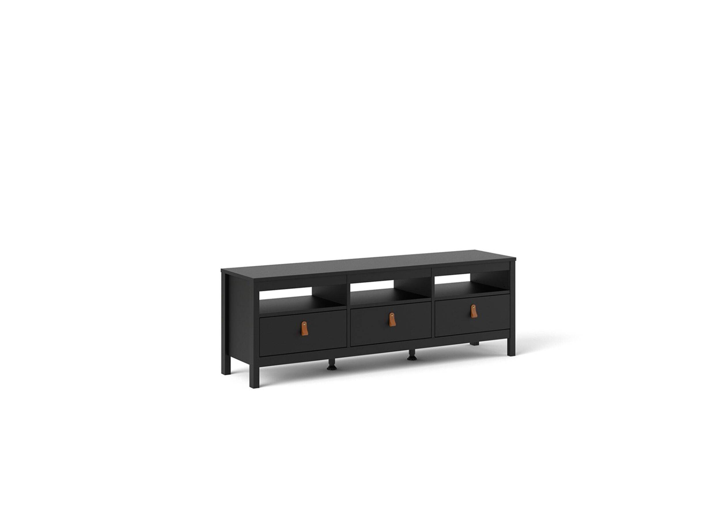 Tv-meubel Madrid 152cm - meubelplaat - matzwart