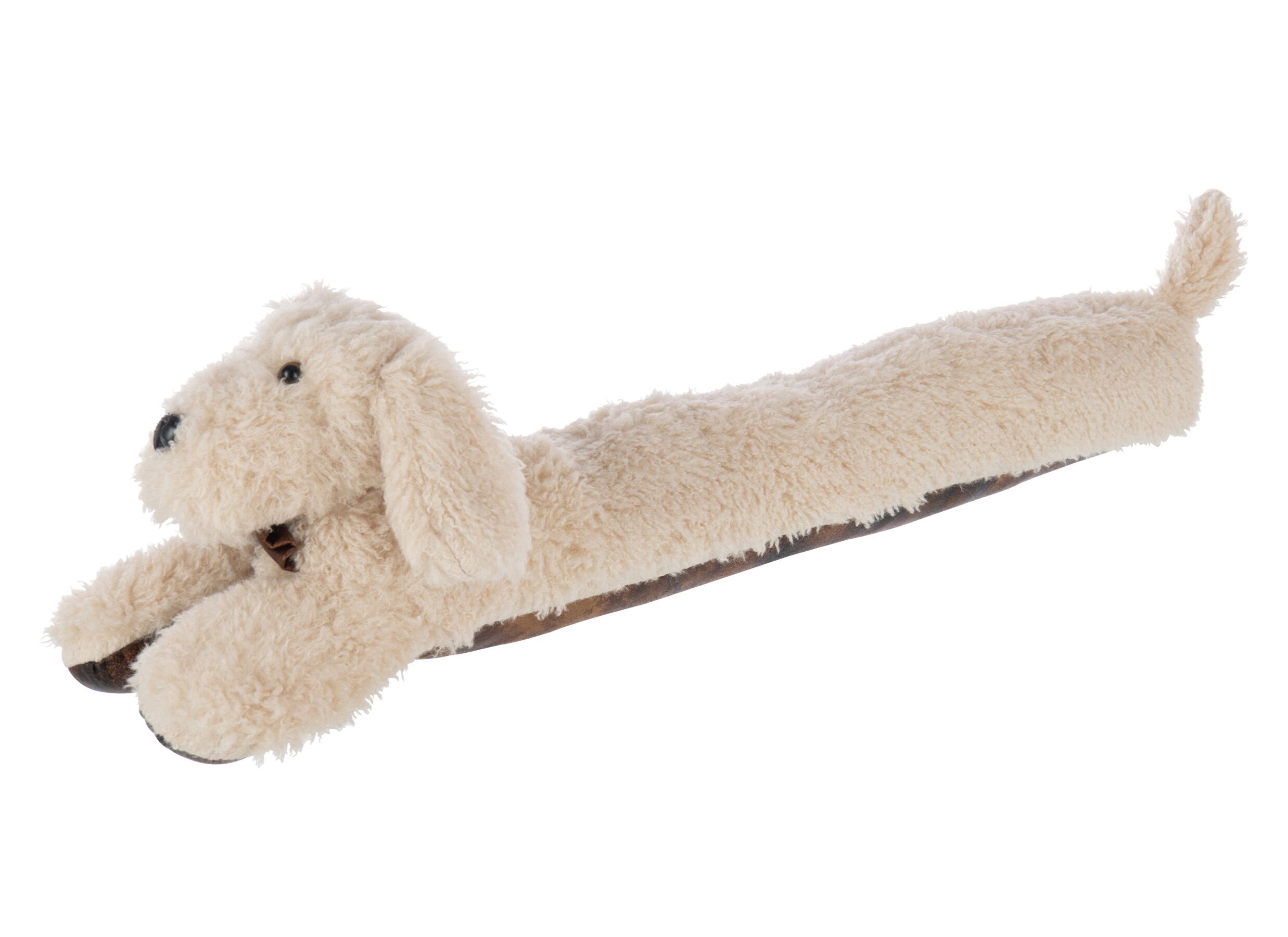 Tochtrol Hond 80x15x23cm - polyester - licht beige - Boudin de porte Chien 80x15x23cm - polyester - beige clair