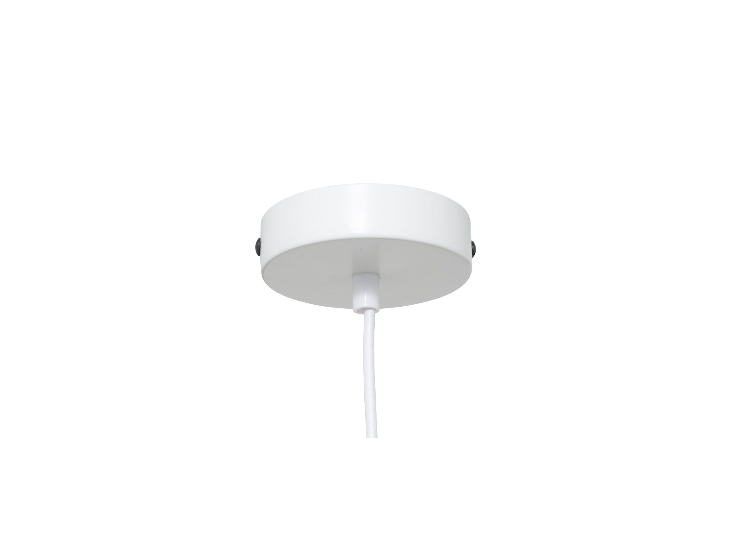 Detailfoto - Hanglamp Tobie Ø25cm - katoen/staal - wit
