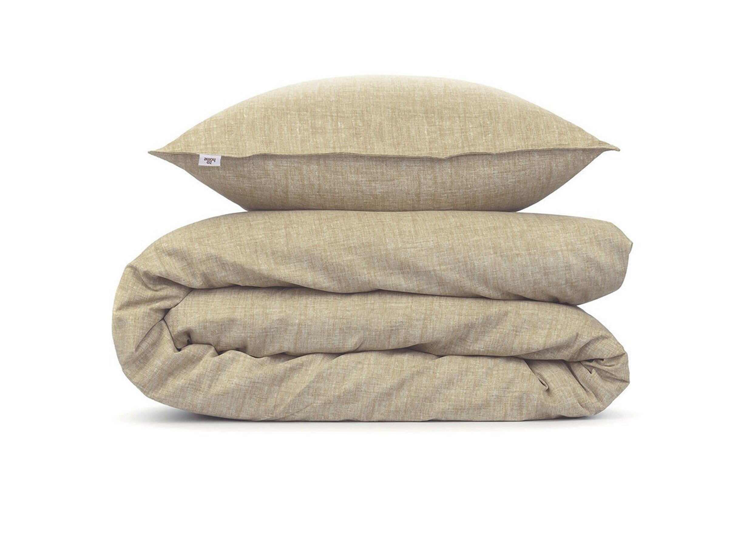 Plus Important - Housse de couette Zohome 140x220cm - cotton - tan brown