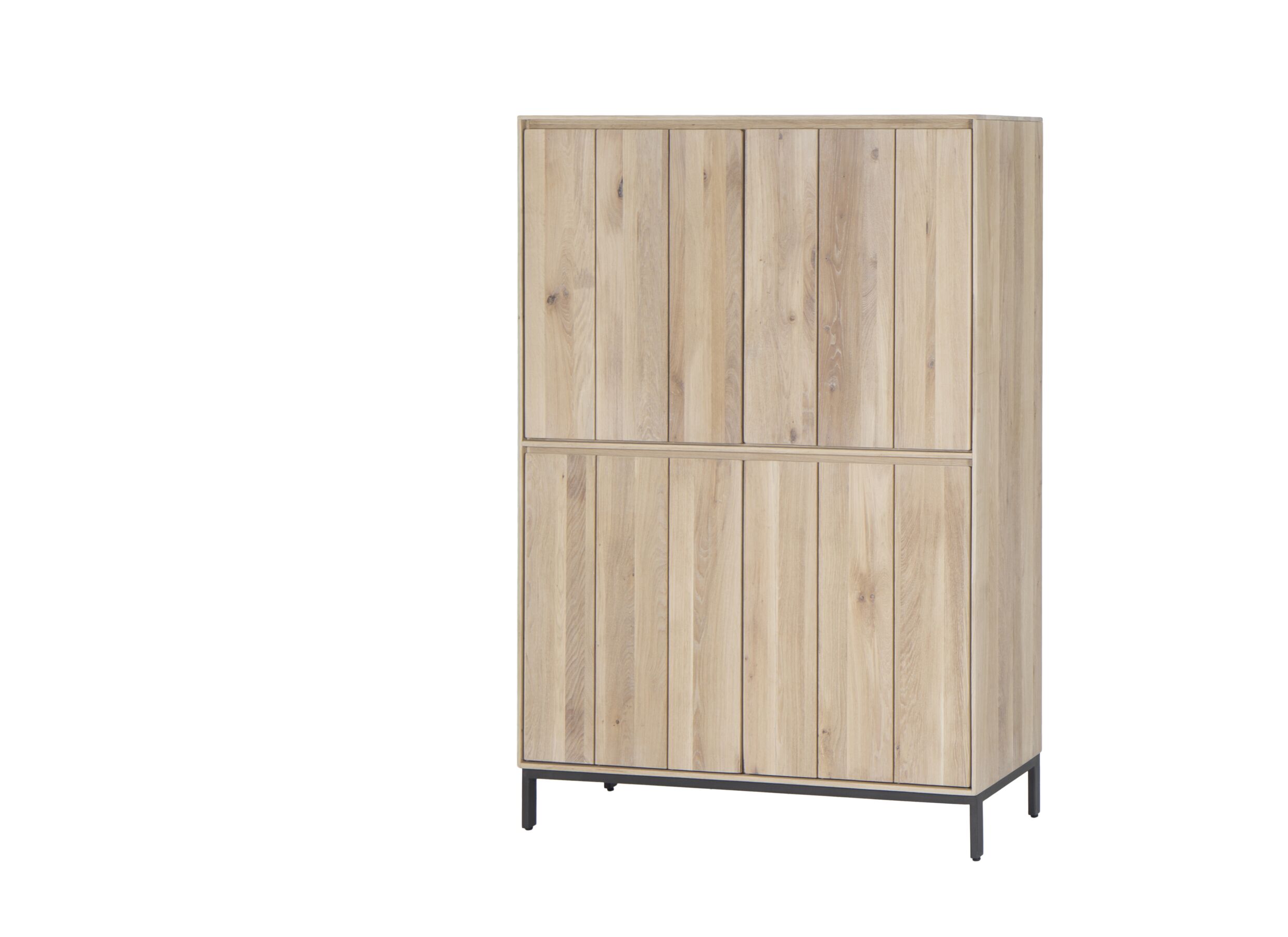 Barkast Polar 120cm - eik massief/decor- naturel