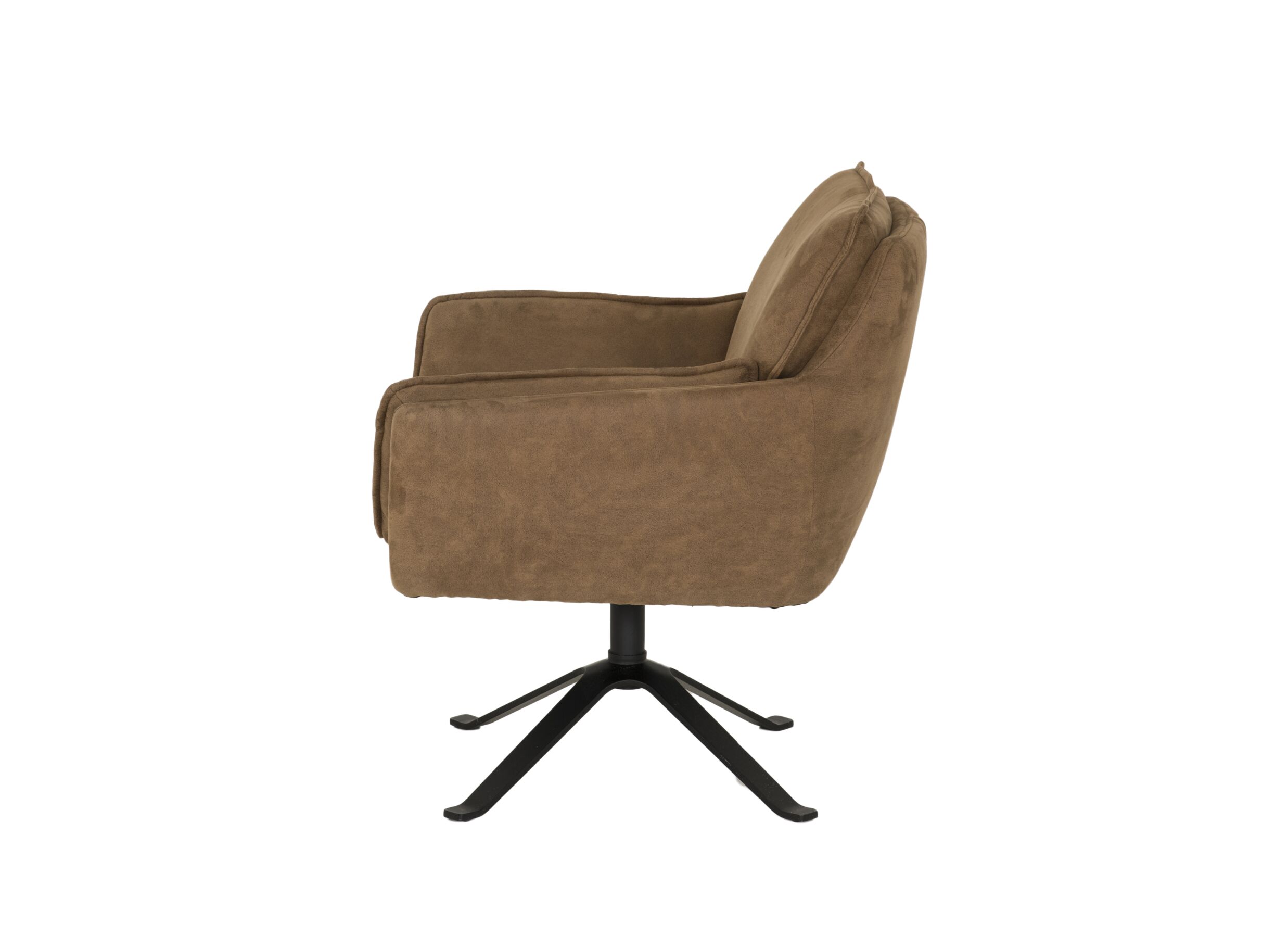 Detailfoto - Fauteuil KF 77x70x86cm - stof - cognac