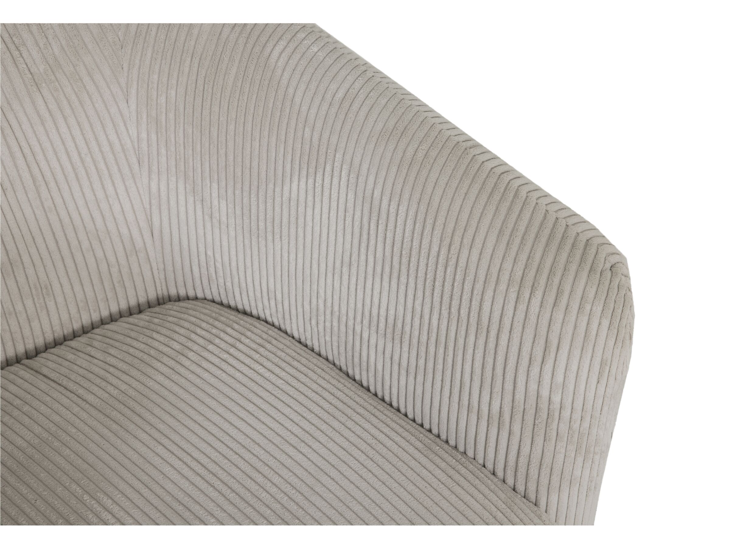 Fauteuil pivotant Alken 87x87x77cm - velours - beige