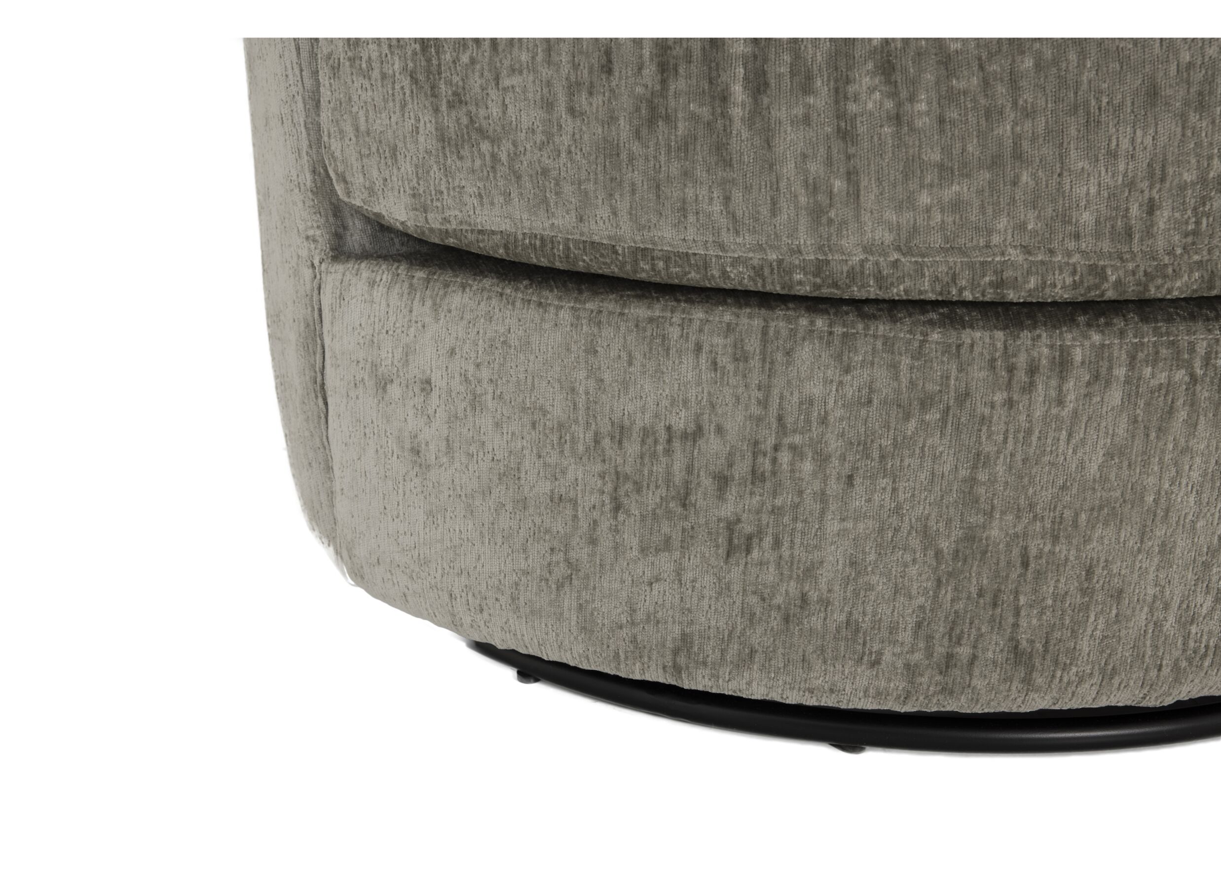 Fauteuil pivotant Dynamo 93,5x88x84cm - tissu - greige