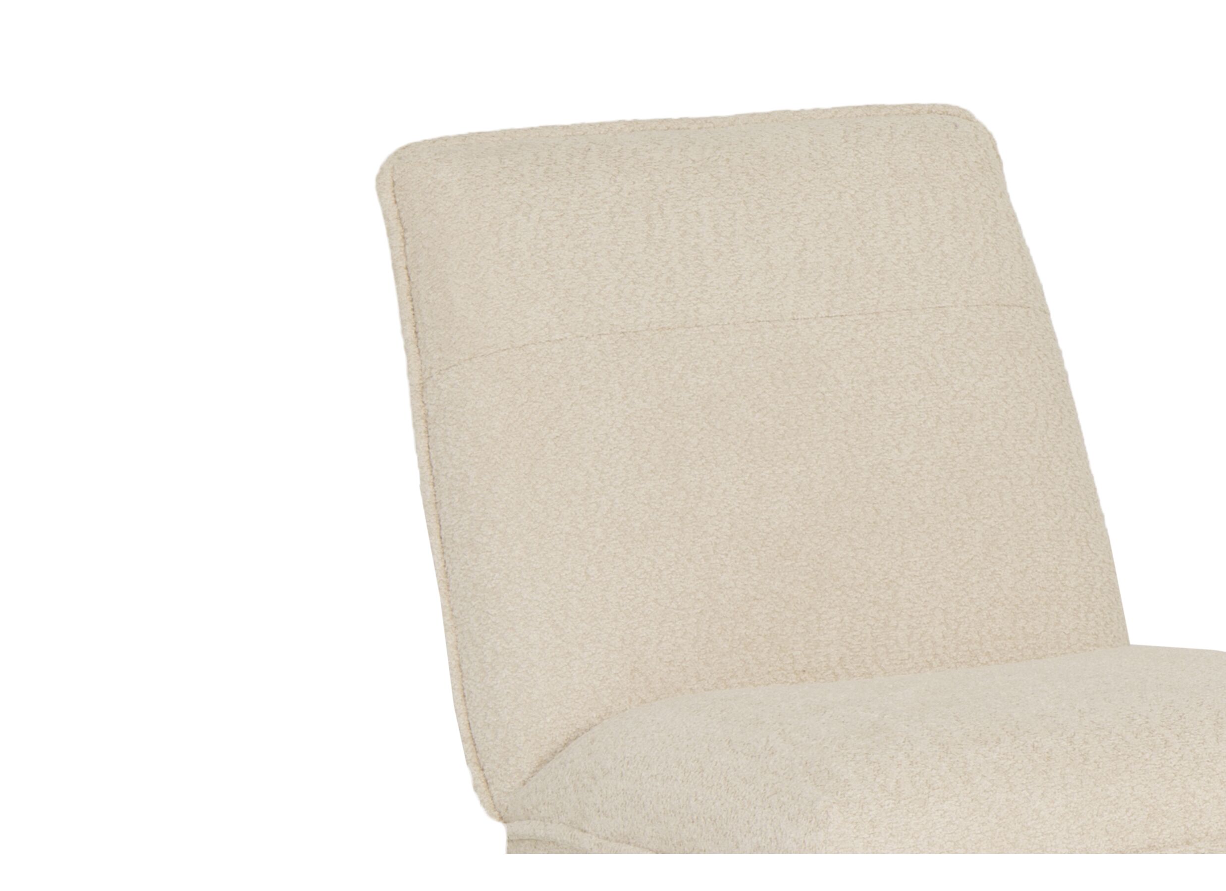 Fauteuil Guts 67,5x93x82cm - bouclé - ecru