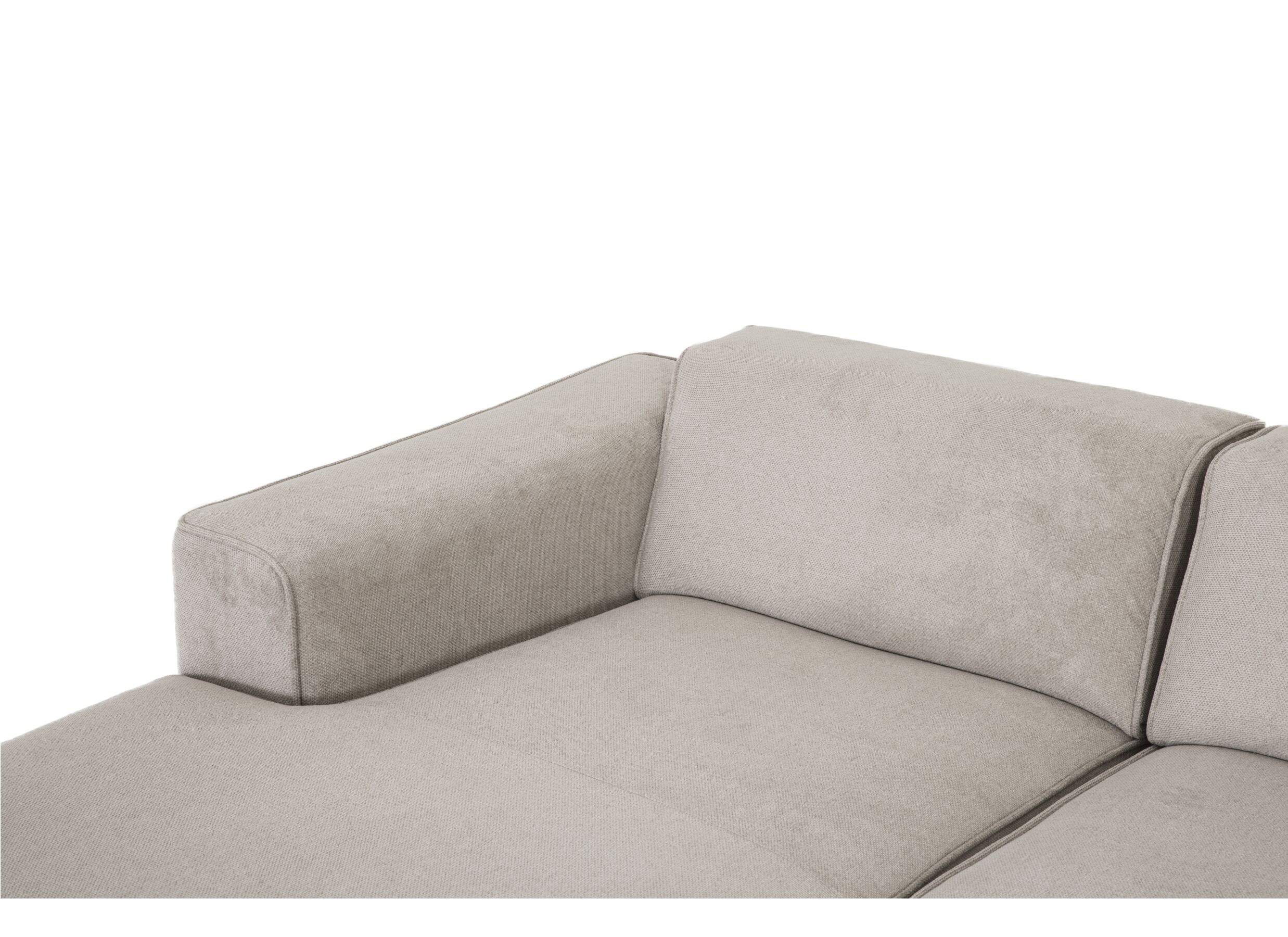 Hoeksalon Enjoy 227x161cm - stof - beige