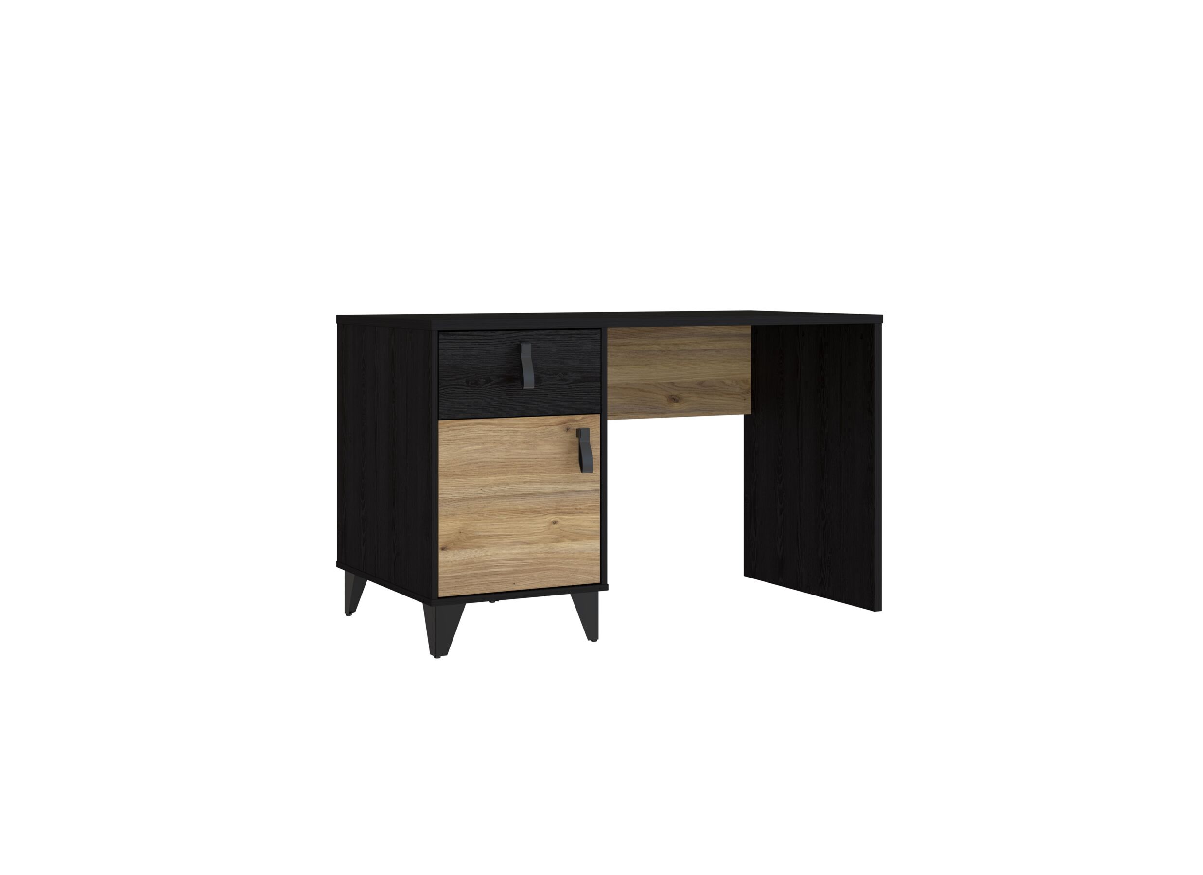 Plus Important - Bureau Lya 120x60x73cm - panneau décor - cabezone oak/mauvella