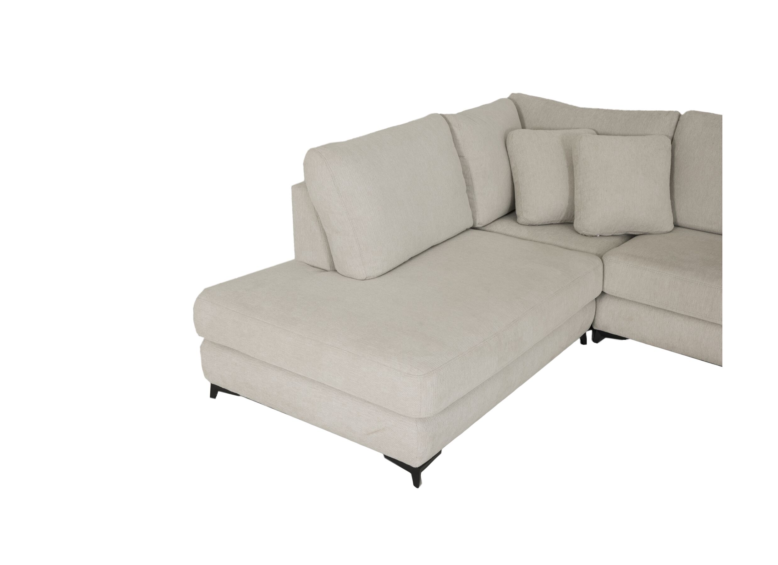 Detail - Canapé d'angle Izmir 378x230cm - tissu - greige