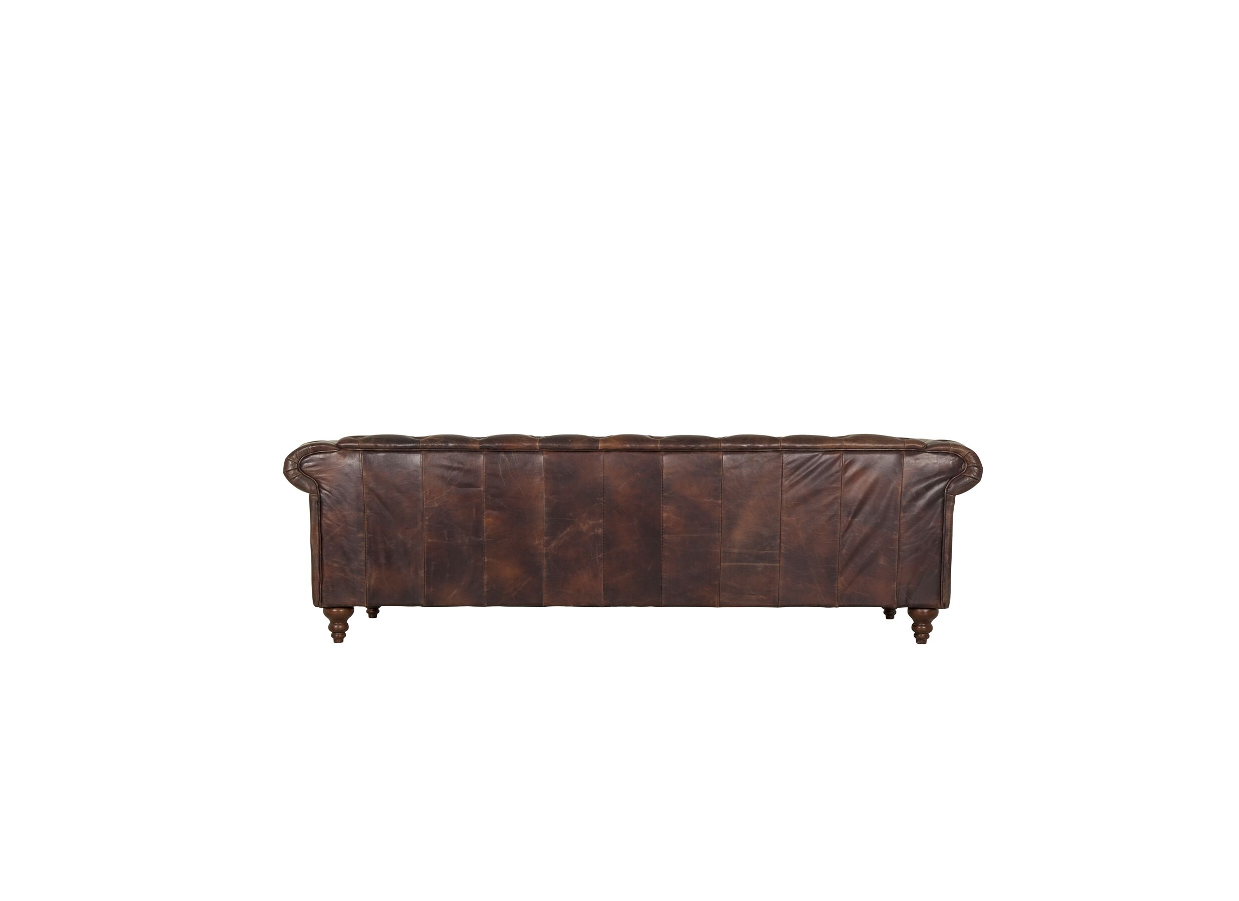 Detailfoto - Chesterfield Stanley 4-zit leder bruin