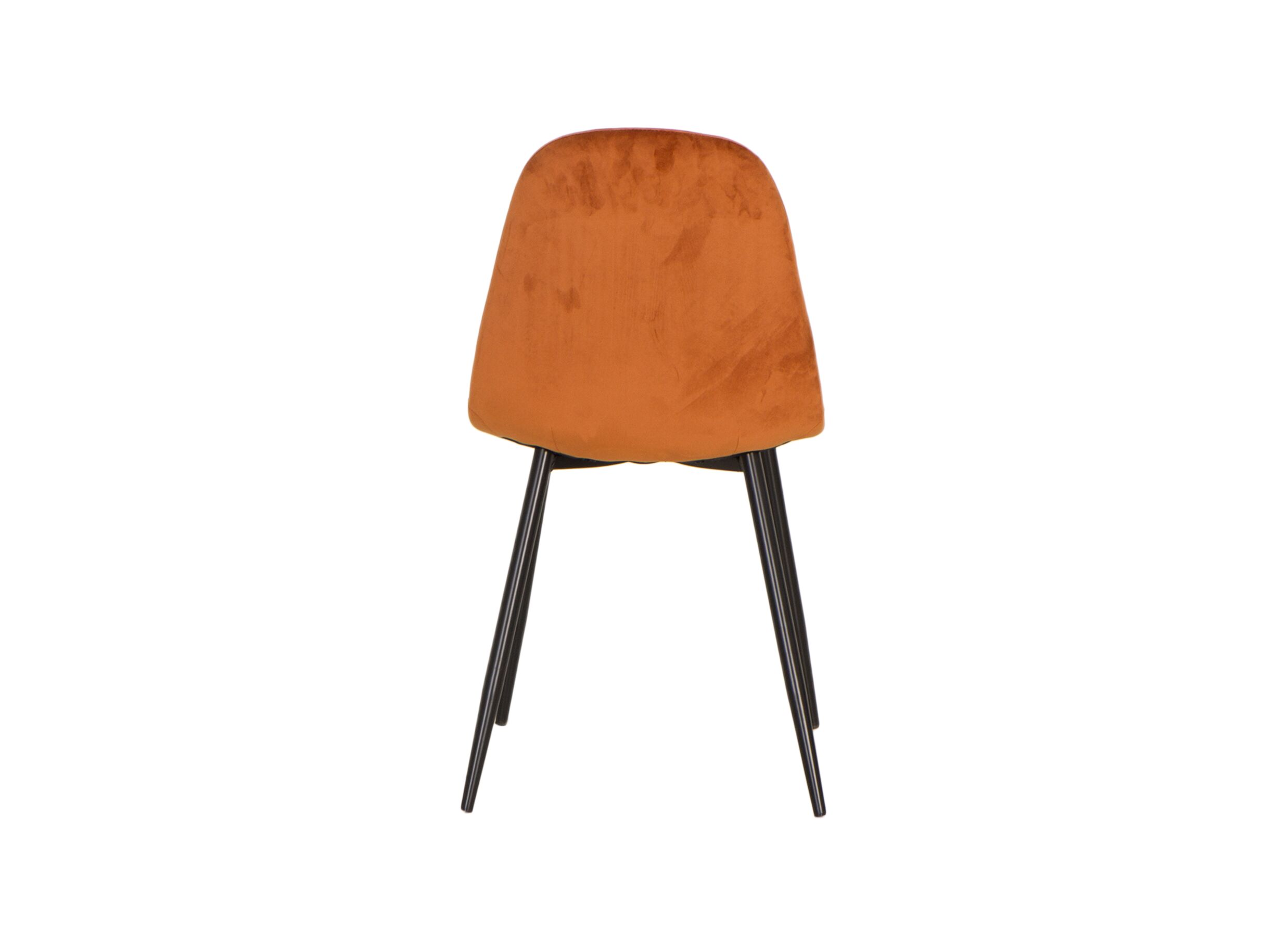 Chaise Charlton 44x53x87cm - velours - orange