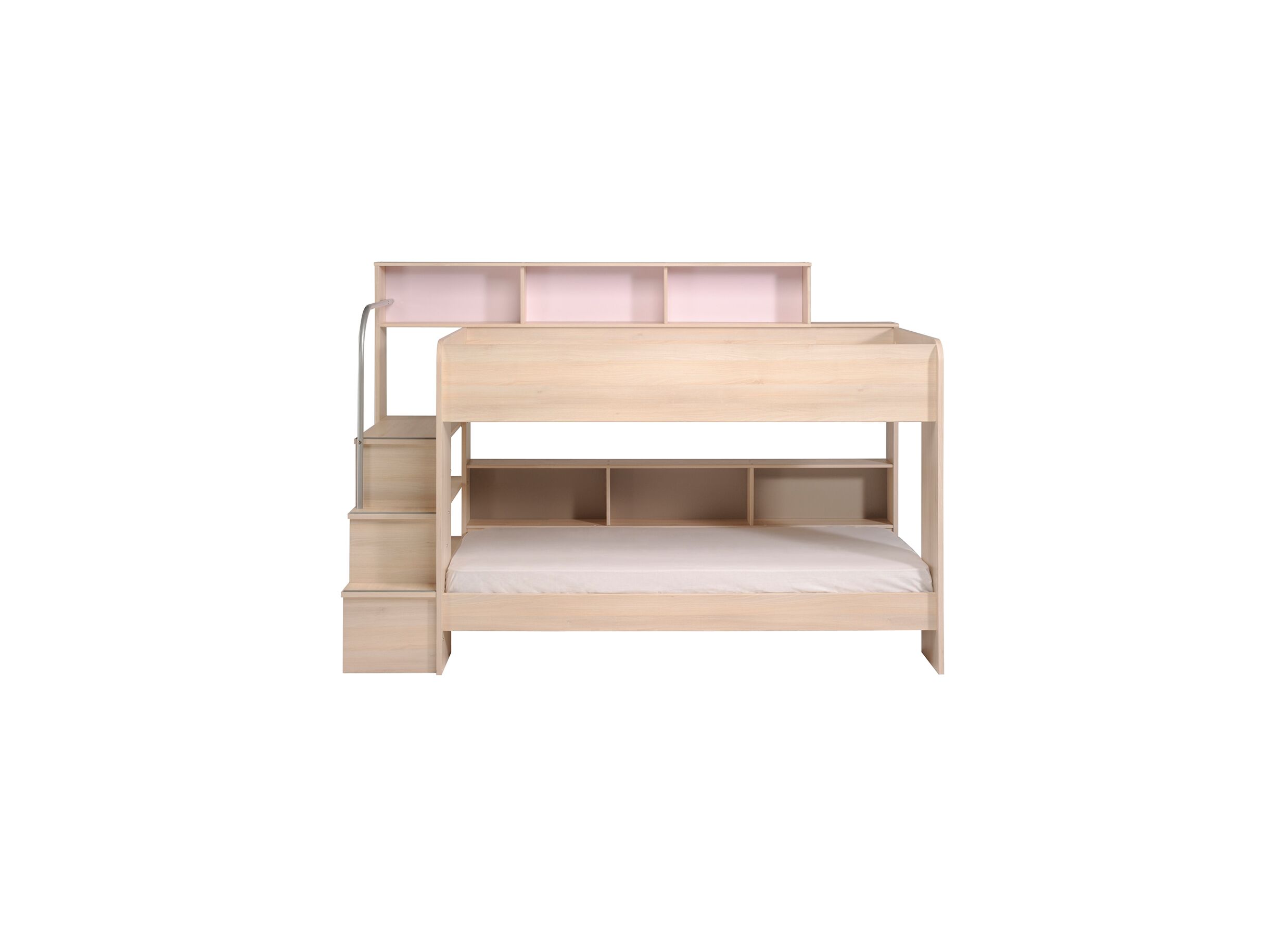 Stapelbed Bibop 90x200cm - meubelplaat - acacia