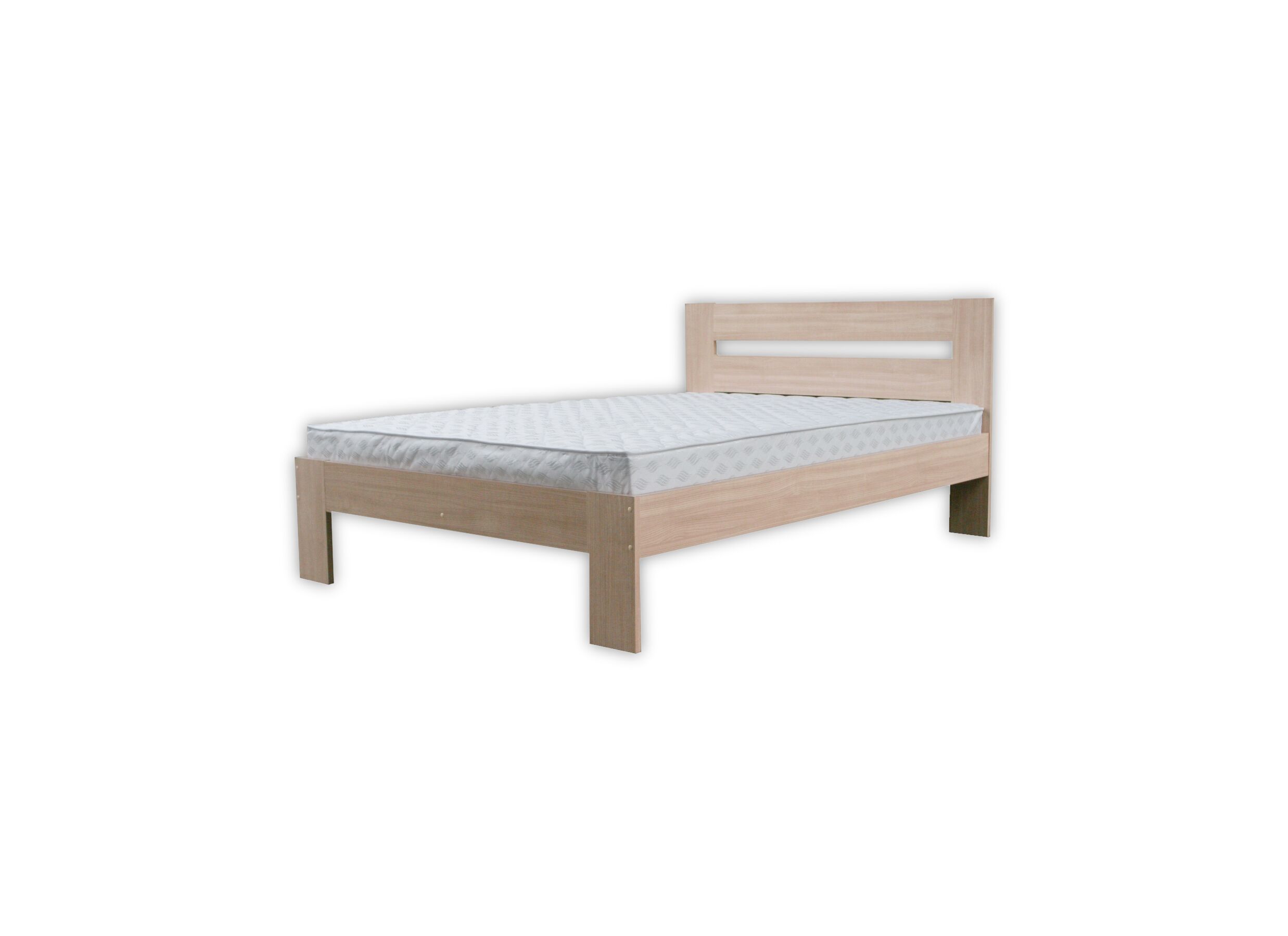 Bed 90x200cm - decor - sonoma met matras en bodem