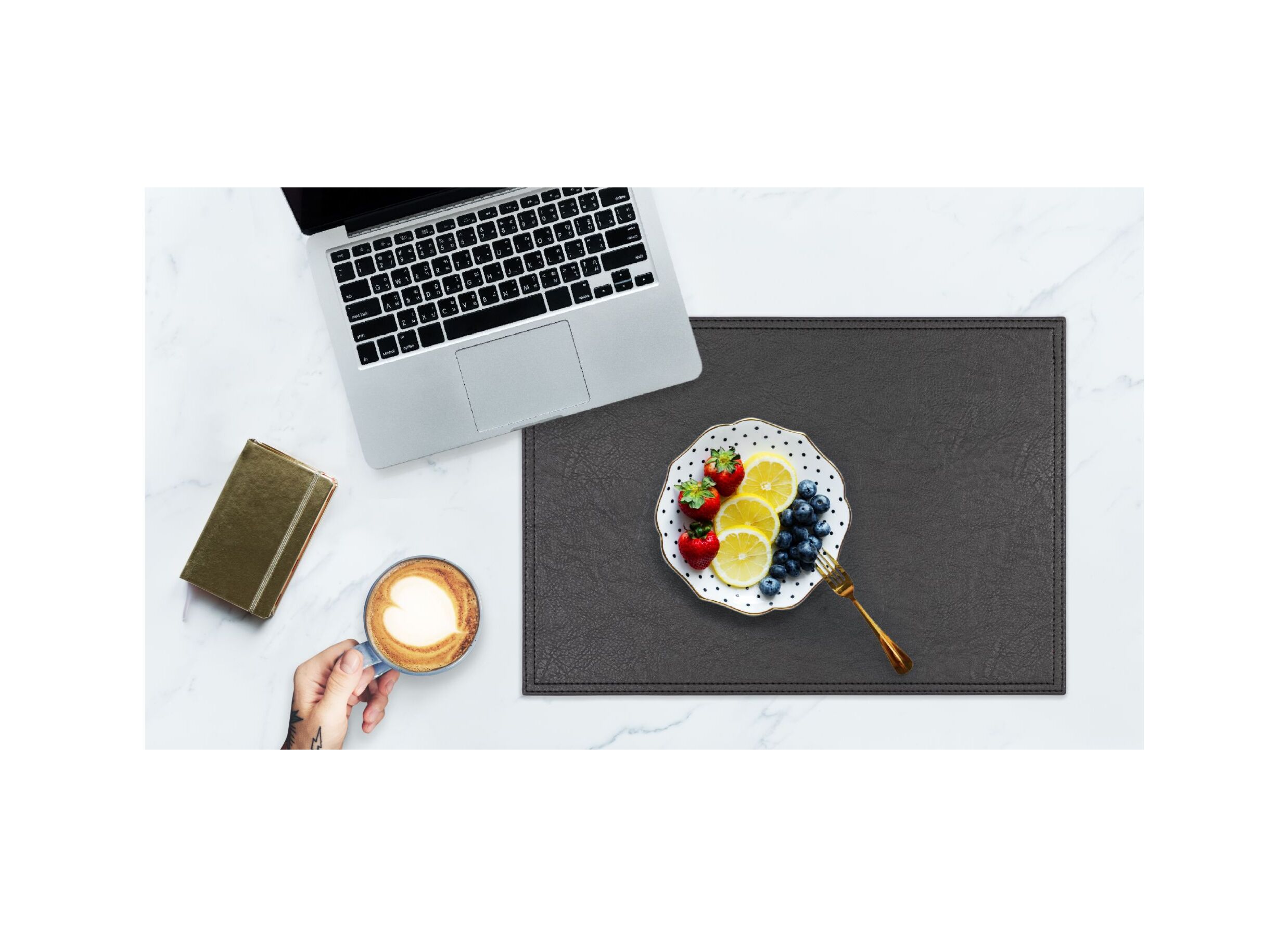 Foto ambiance - Set de table Troja 33x45cm noir