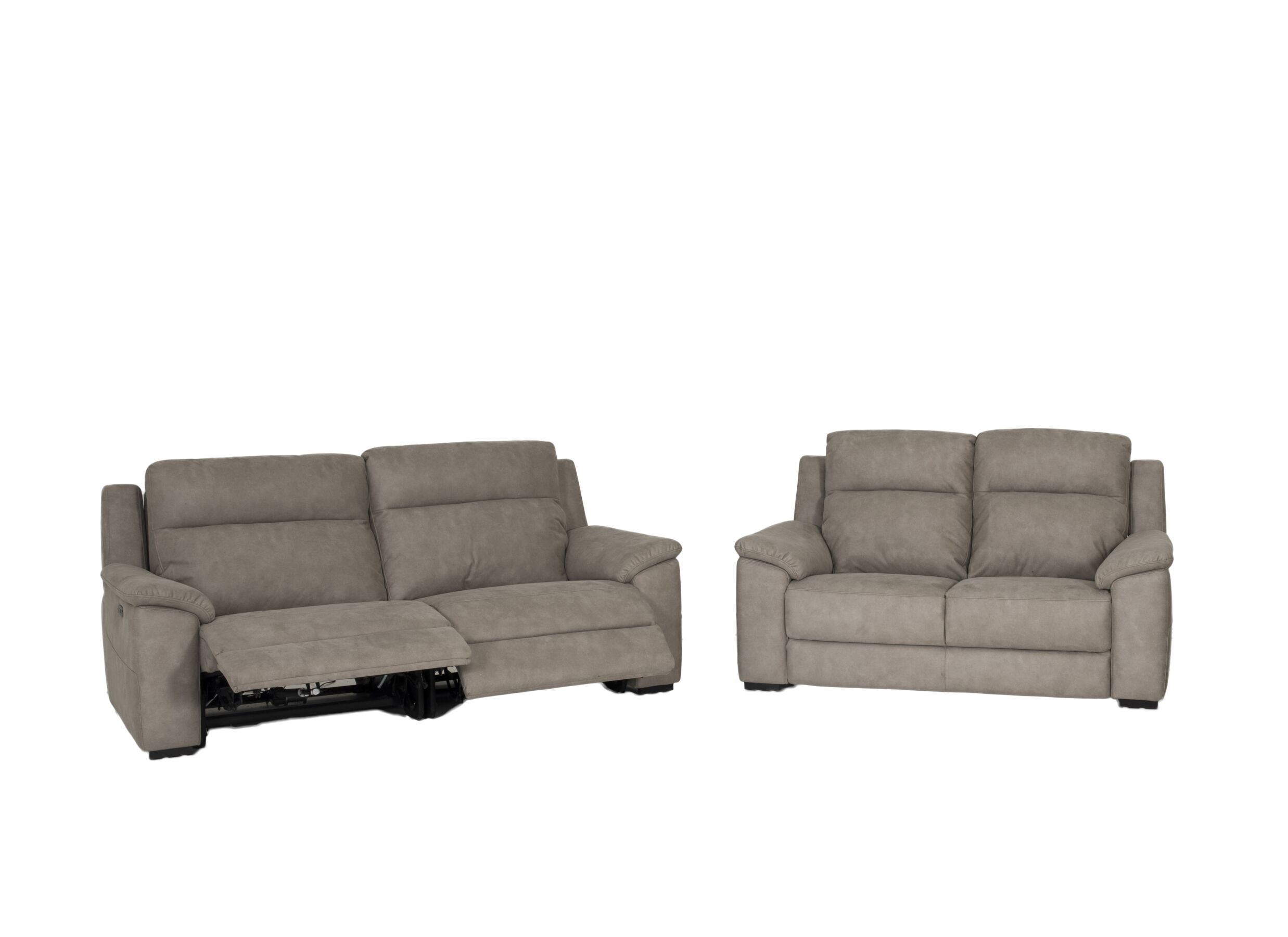 Zetel Grande 3+2-zit - stof - grijs met relax