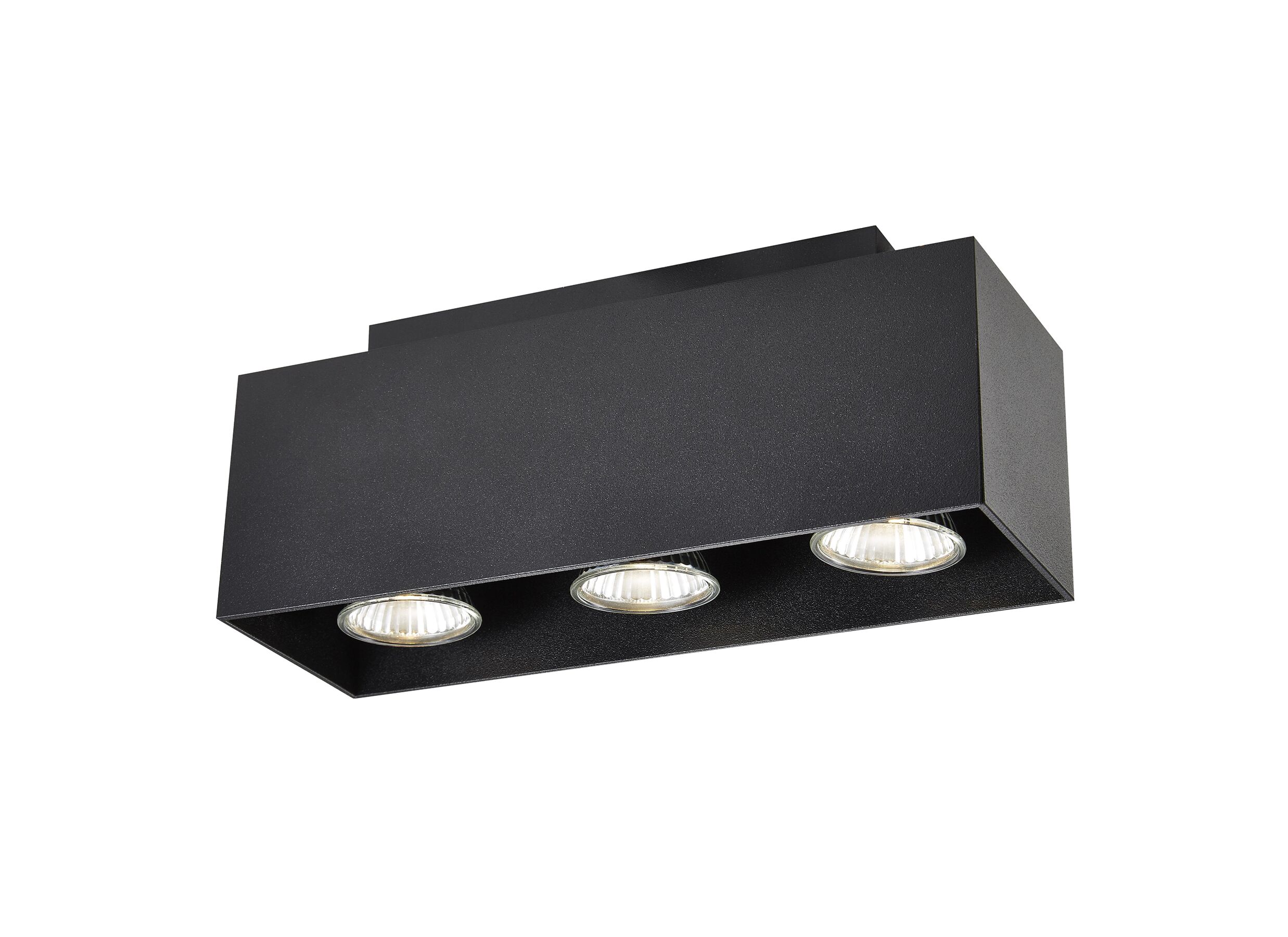 Spot LED avec 3 spots 5W GU10 noir - Spot LED avec 3 spots 5W GU10 noir