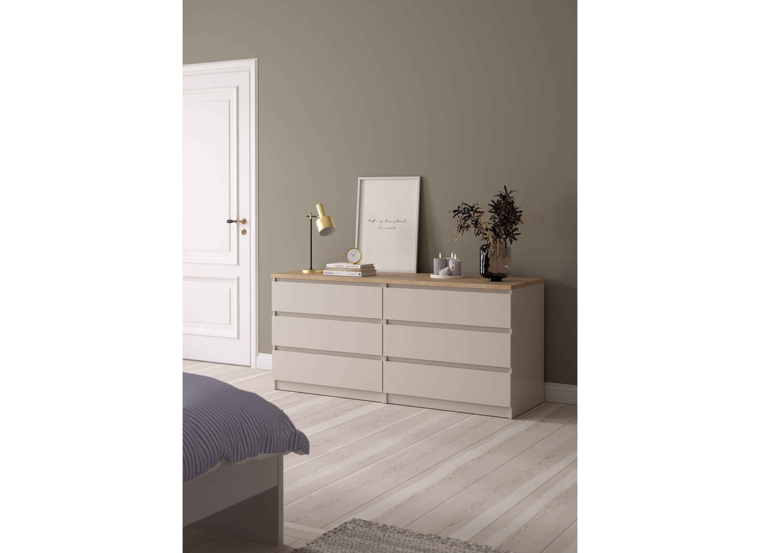 Foto ambiance - Commode Naia 154x50x71cm - décor - cashmere/jackson hickory